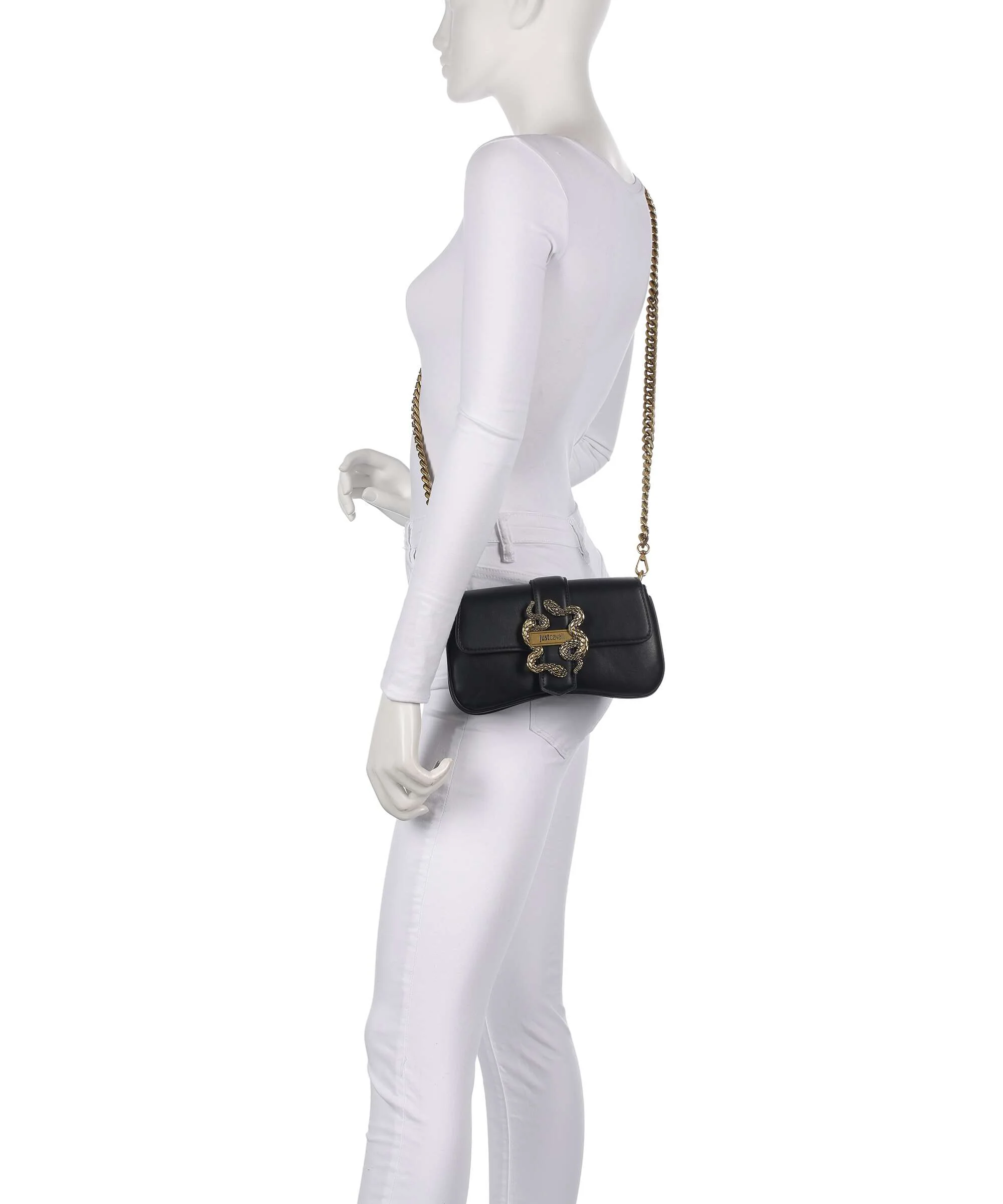 Just Cavalli Iconic Snakes Torba przez ramię black - Image 3