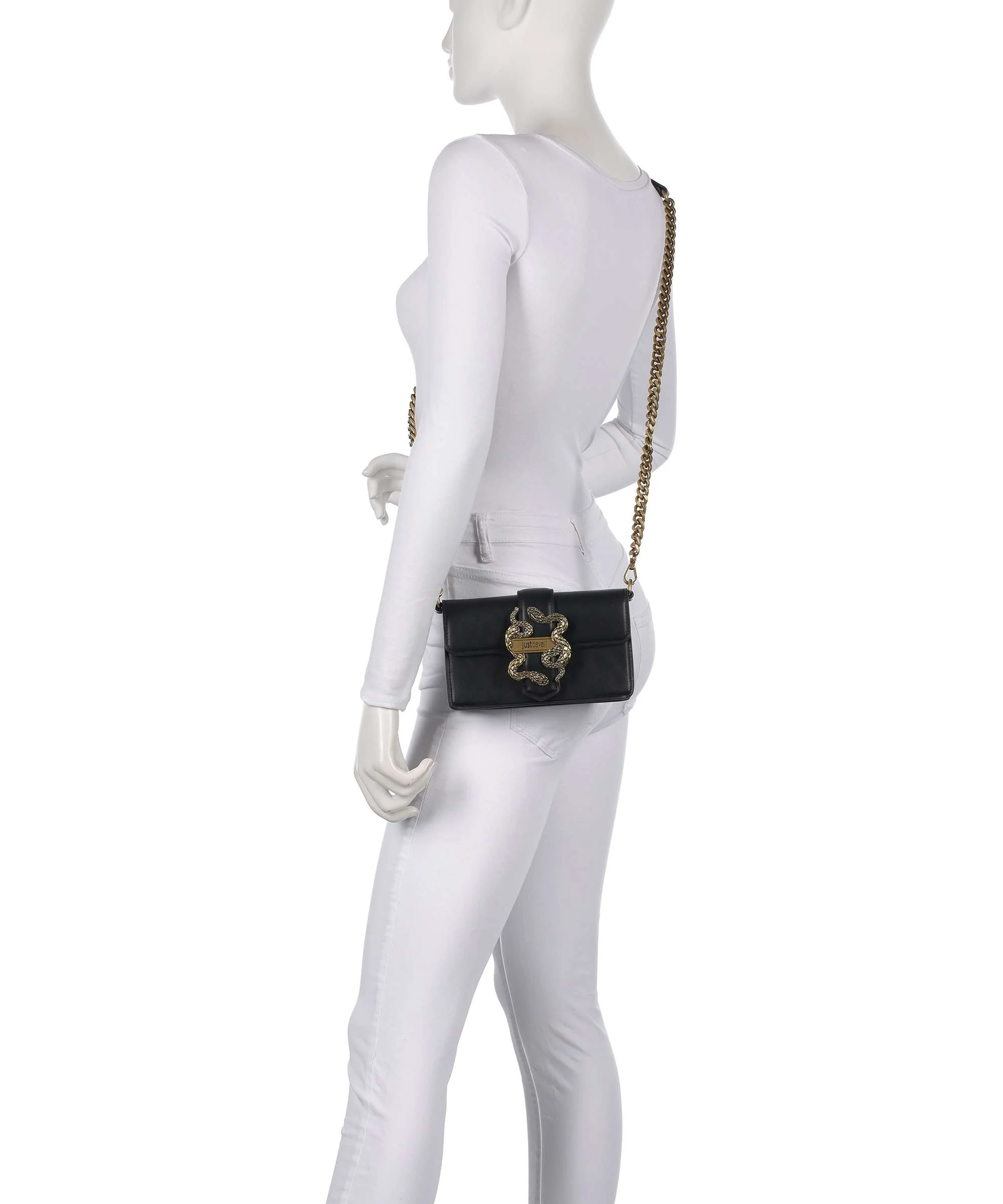 Just Cavalli Iconic Snakes Torba przez ramię black - Image 3