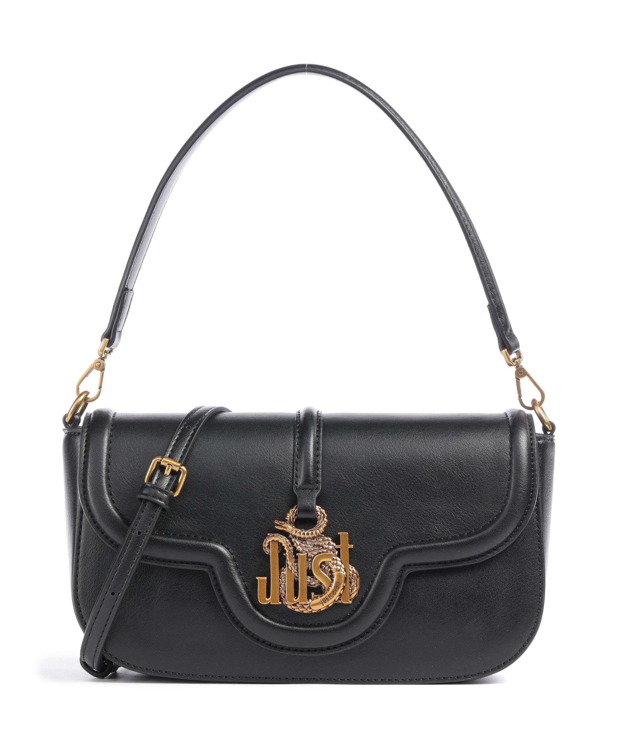 Just Cavalli Just Snake Torba na ramię black