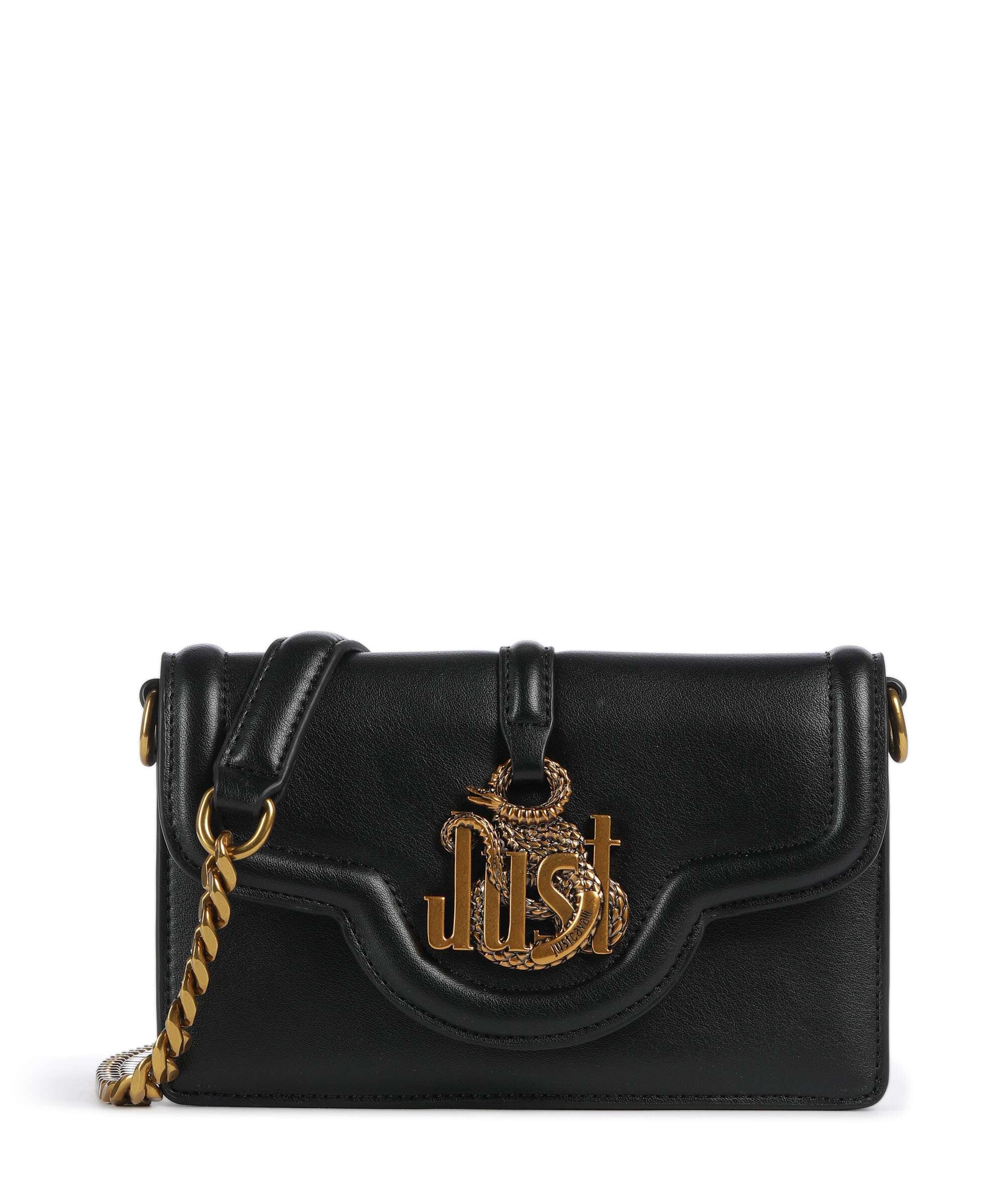 Just Cavalli Just Snake Torba przez ramię black