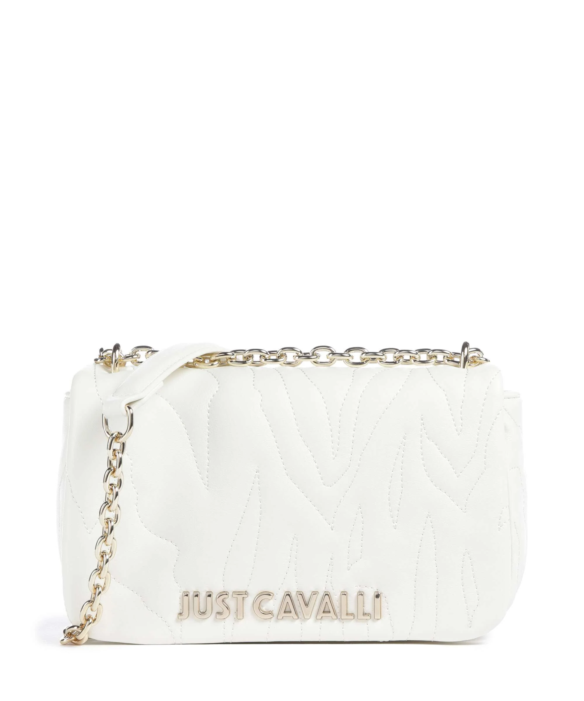 Just Cavalli Quilted Zebra Torba na ramię white