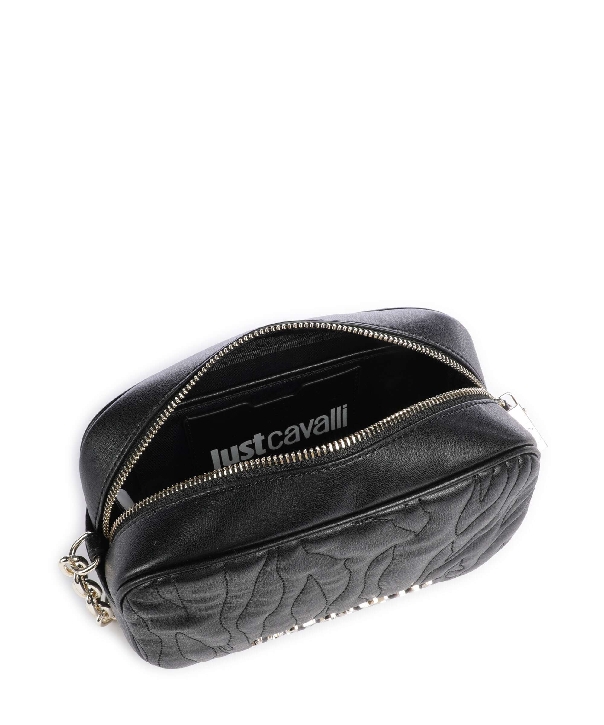 Just Cavalli Quilted Zebra Torba przez ramię black - Image 6