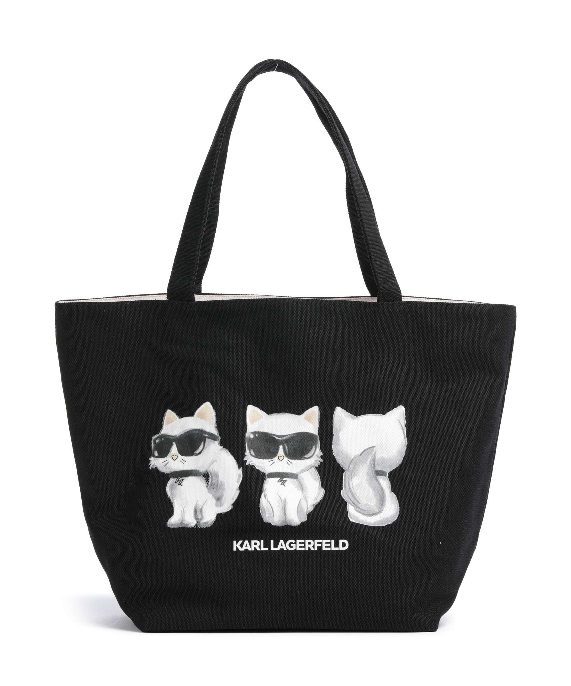 Karl Lagerfeld Ikon Choupette Torba na zakupy black