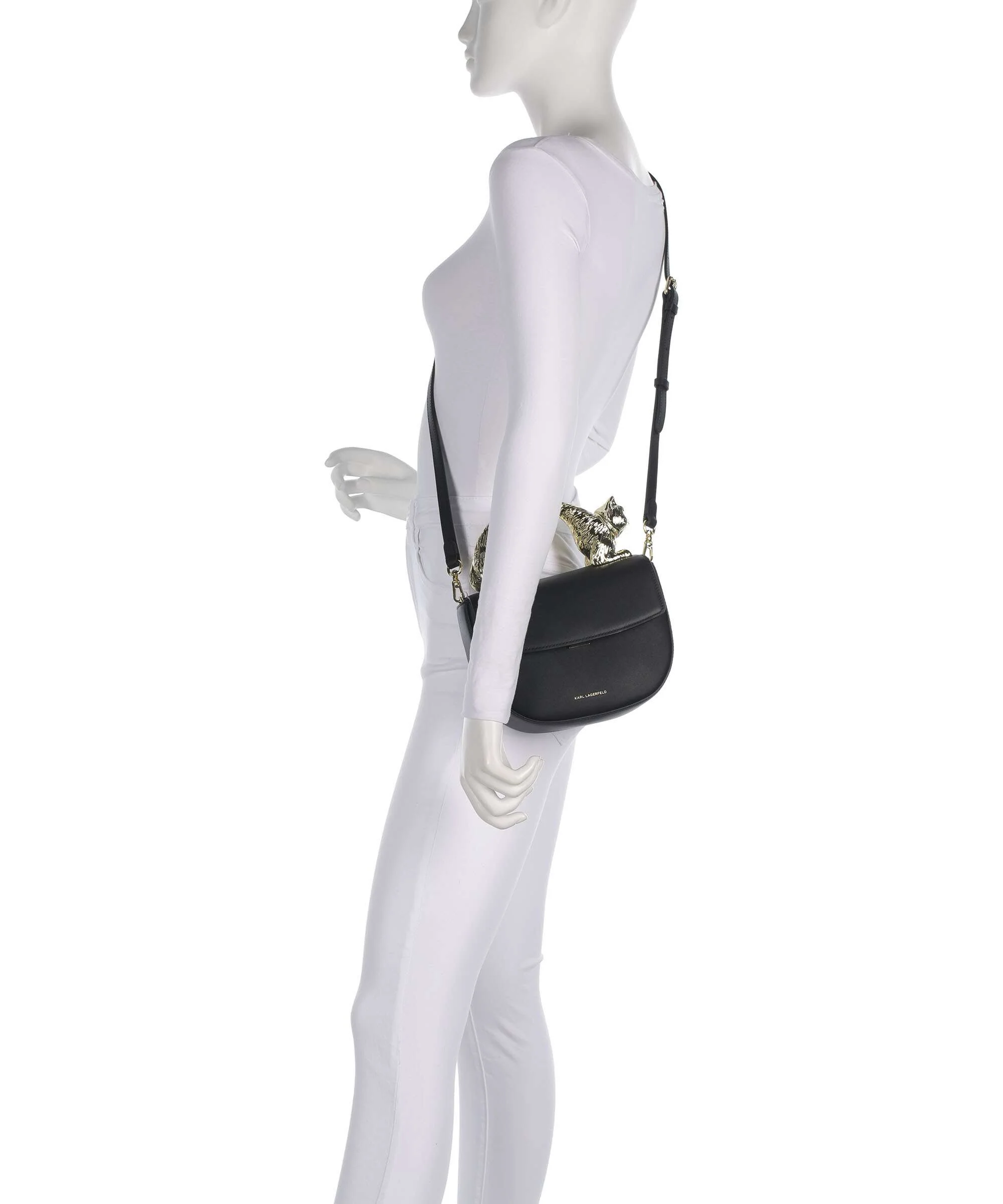 Karl Lagerfeld Ikon Choupette Torba przez ramię black - Image 3