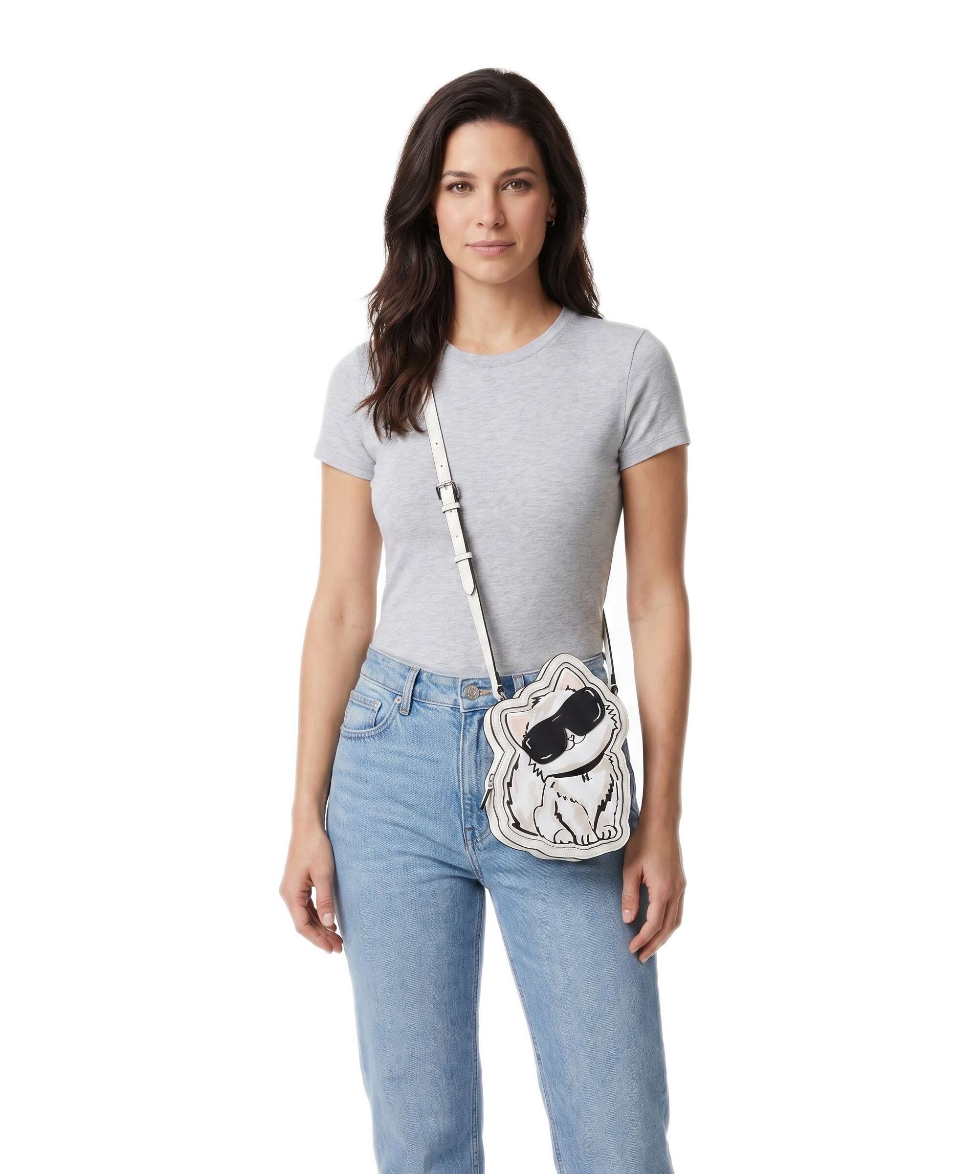 Karl Lagerfeld Ikon Choupette Torba przez ramię off white - Image 3