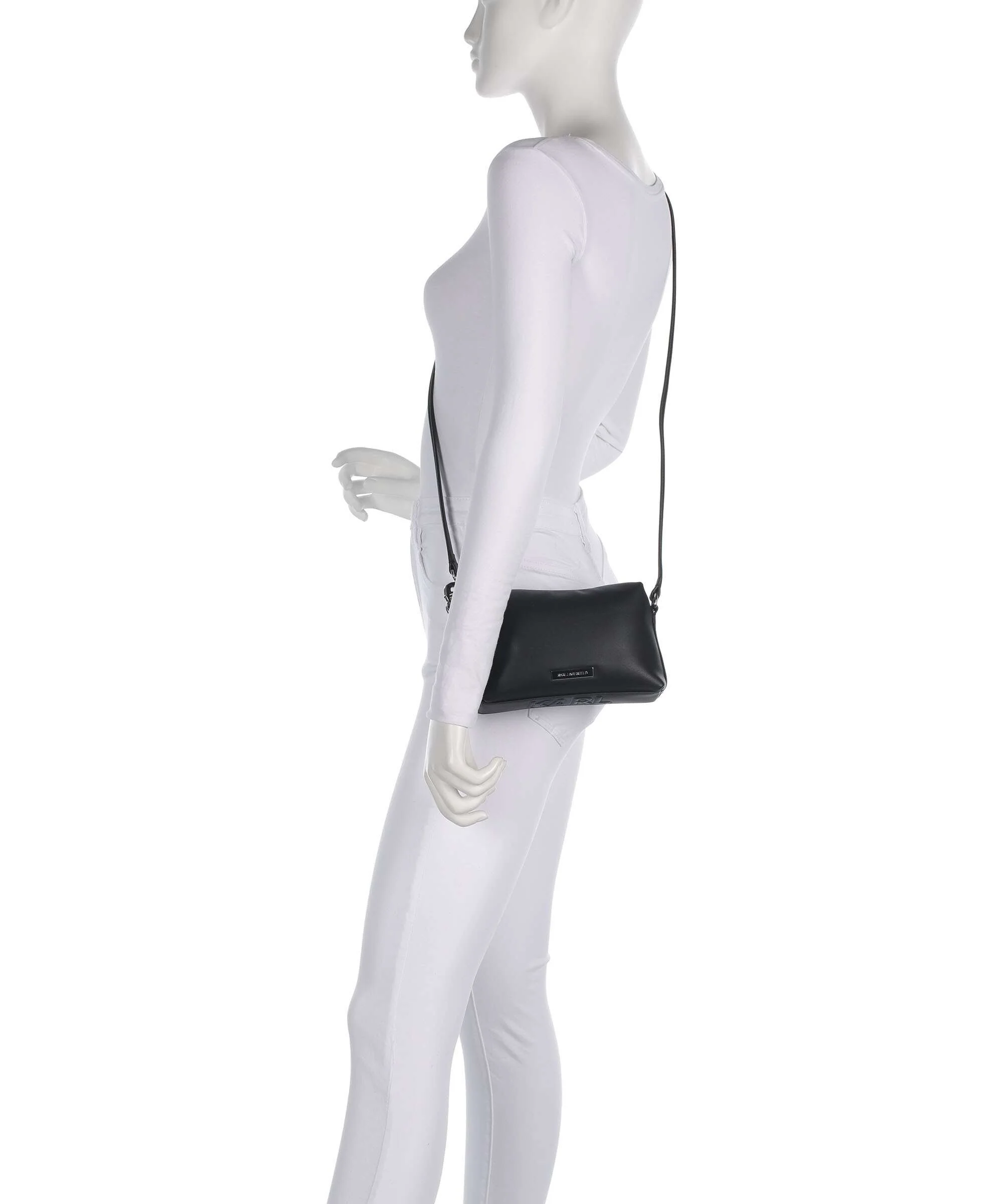 Karl Lagerfeld Ikon Smooth Torba przez ramię black - Image 3