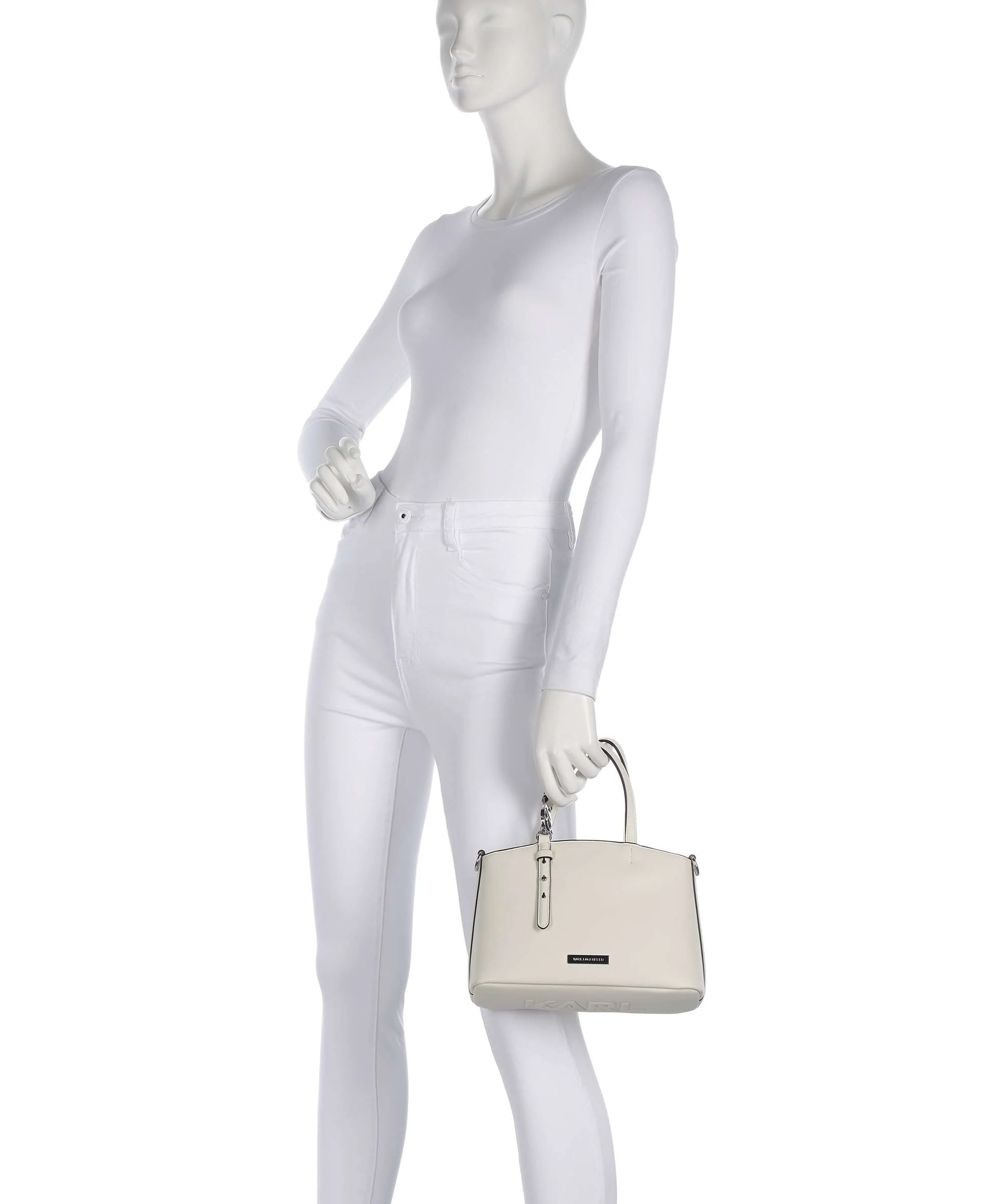 Karl Lagerfeld Ikon Smooth Torebka off white - Image 3