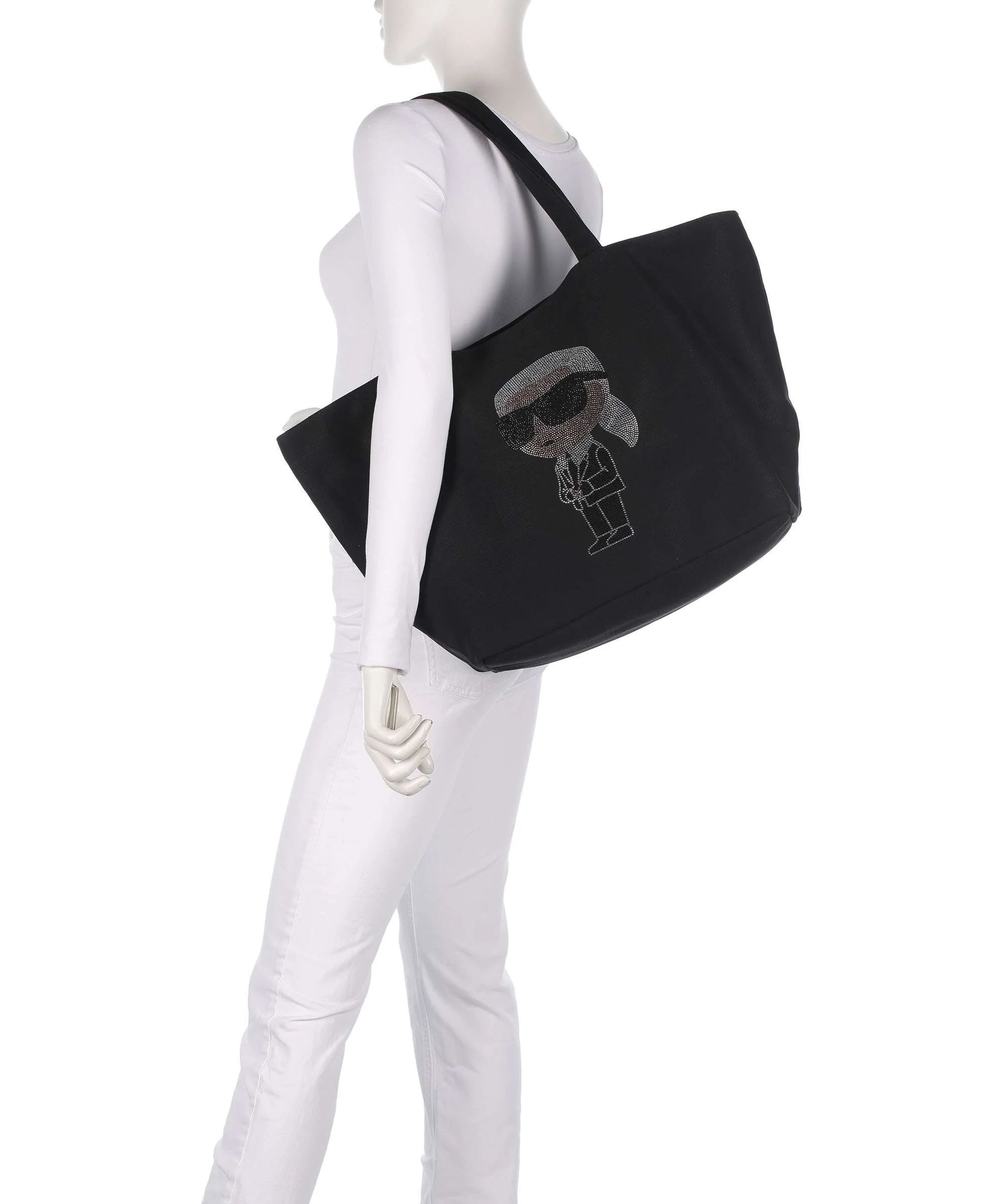 Karl Lagerfeld Ikon Torba na zakupy black - Image 3