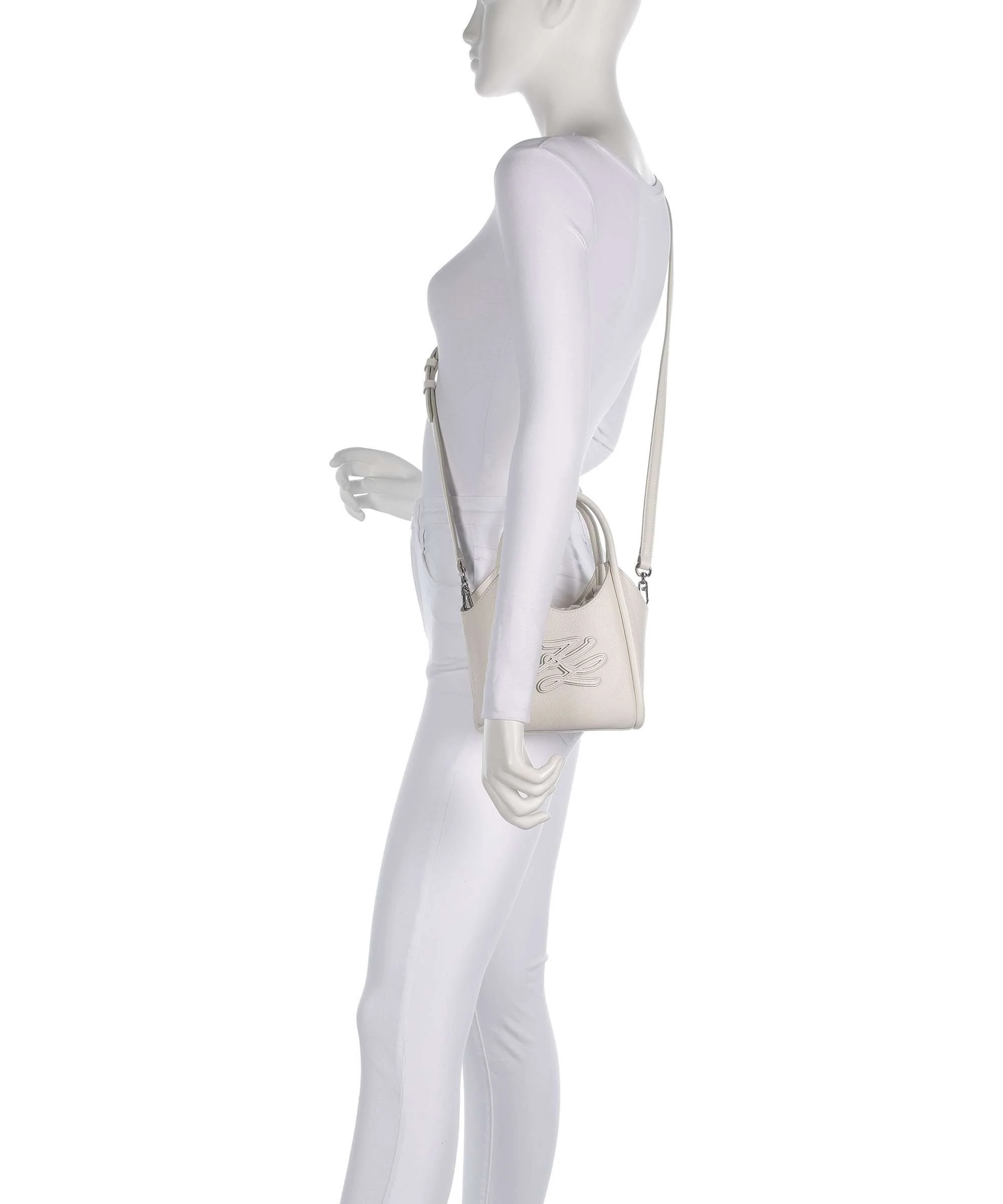 Karl Lagerfeld K/Autograph Mini Torba przez ramię off white - Image 3