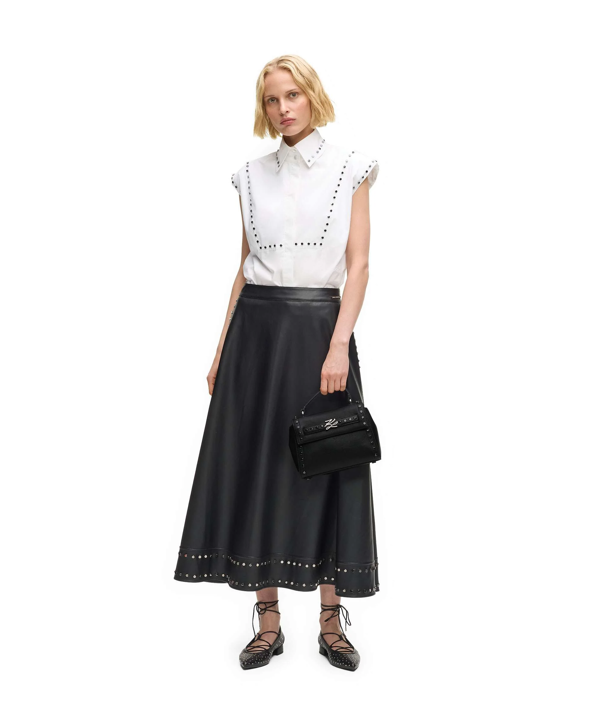 Karl Lagerfeld K/Autograph Small Torebka black embellishment - Image 3