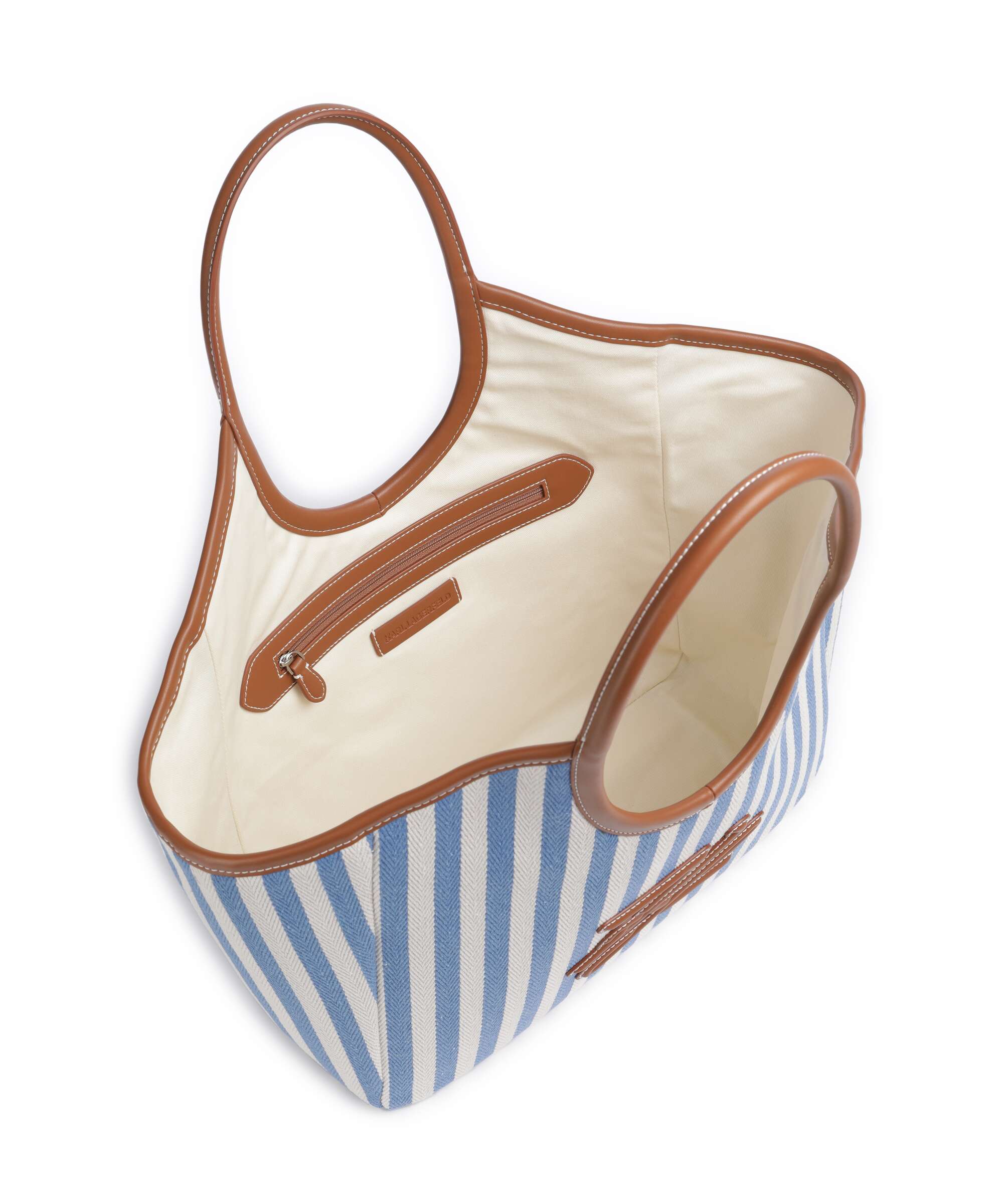 Karl Lagerfeld K/Autograph Torba na zakupy silver lake blue - Image 5