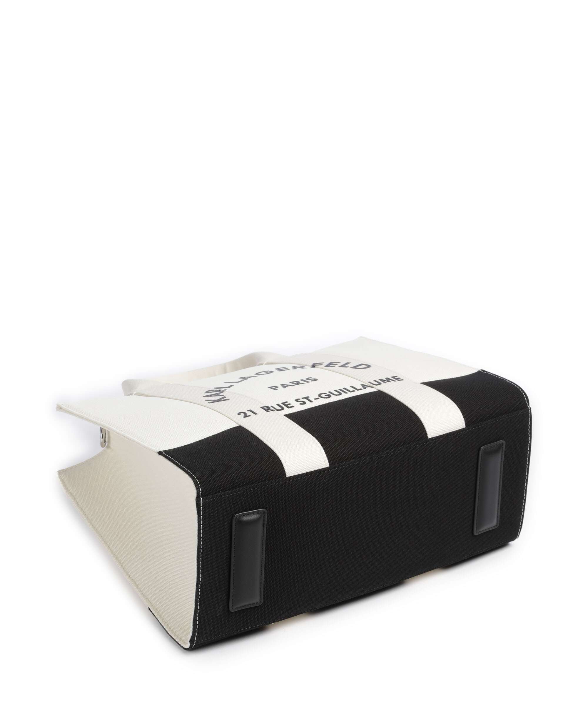 Karl Lagerfeld K/Rue St Guillaume Medium Torebka white/black - Image 4