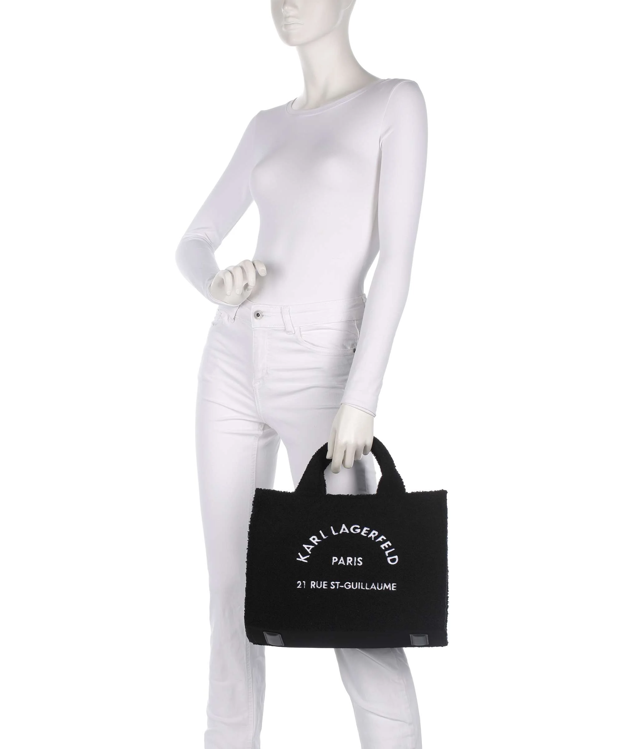 Karl Lagerfeld K/Rue St Guillaume Medium Torebka black - Image 3
