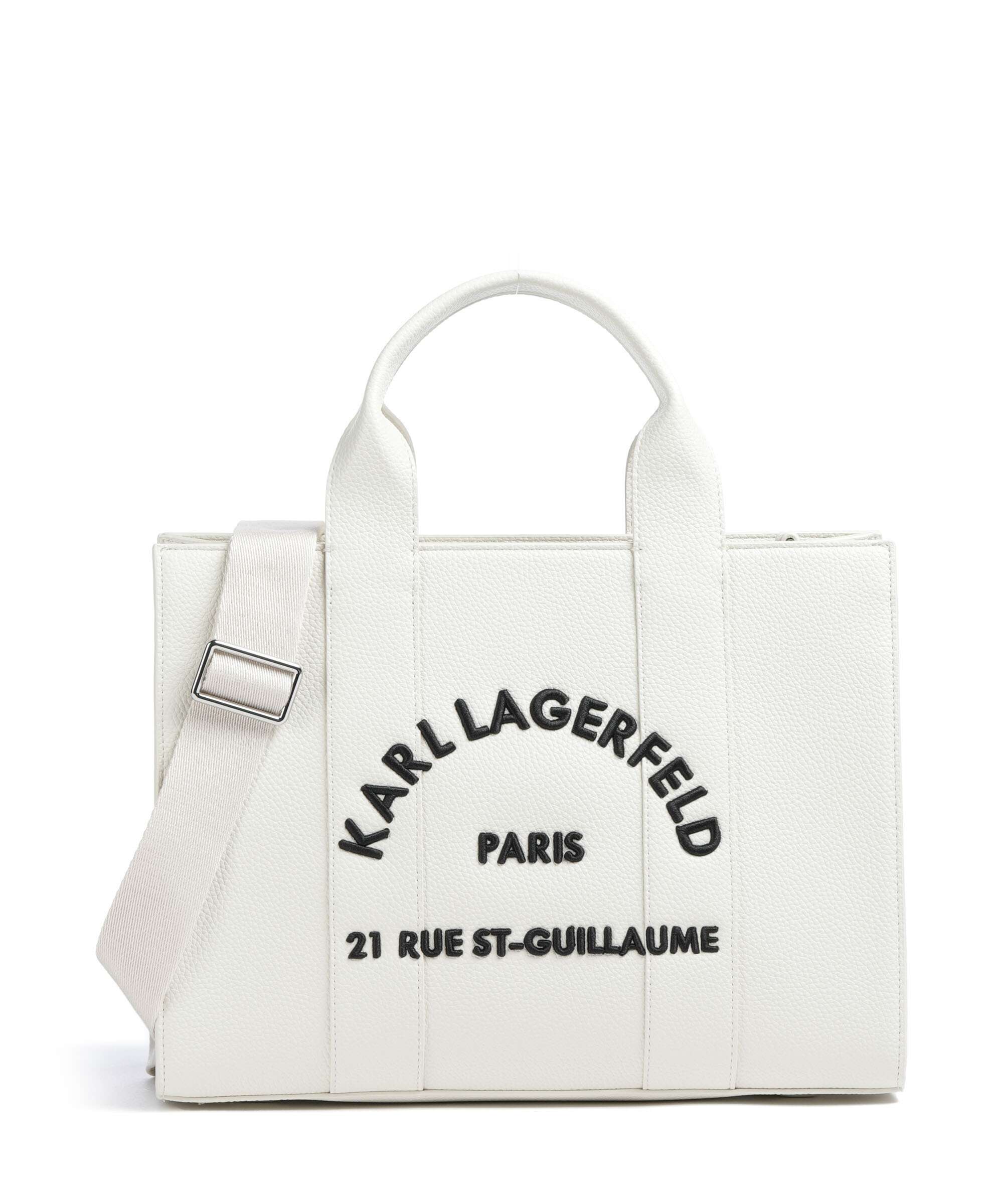 Karl Lagerfeld K/Rue St Guillaume Medium Torebka off white