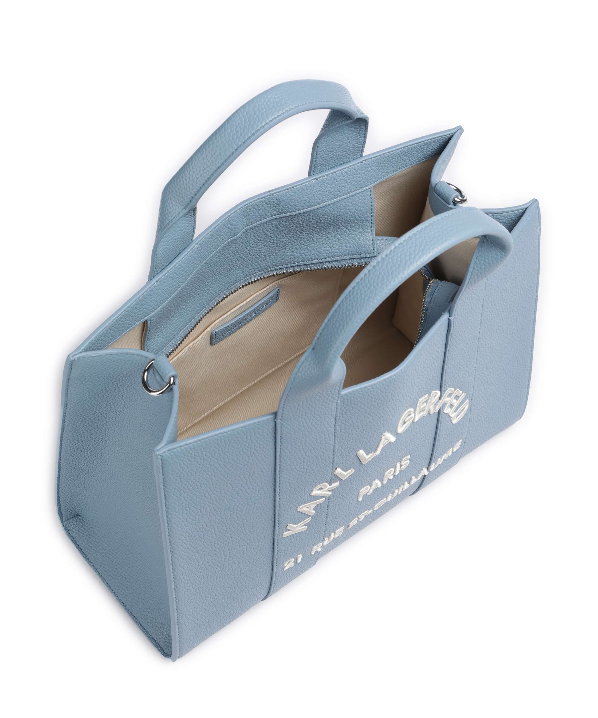 Karl Lagerfeld K/Rue St Guillaume Medium Torebka blue bloom - Image 5