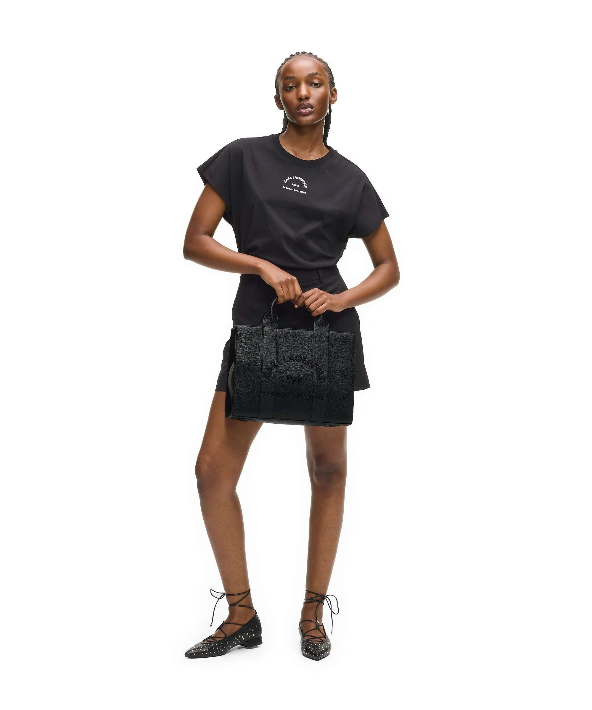 Karl Lagerfeld K/Rue St Guillaume Medium Torebka black - Image 3