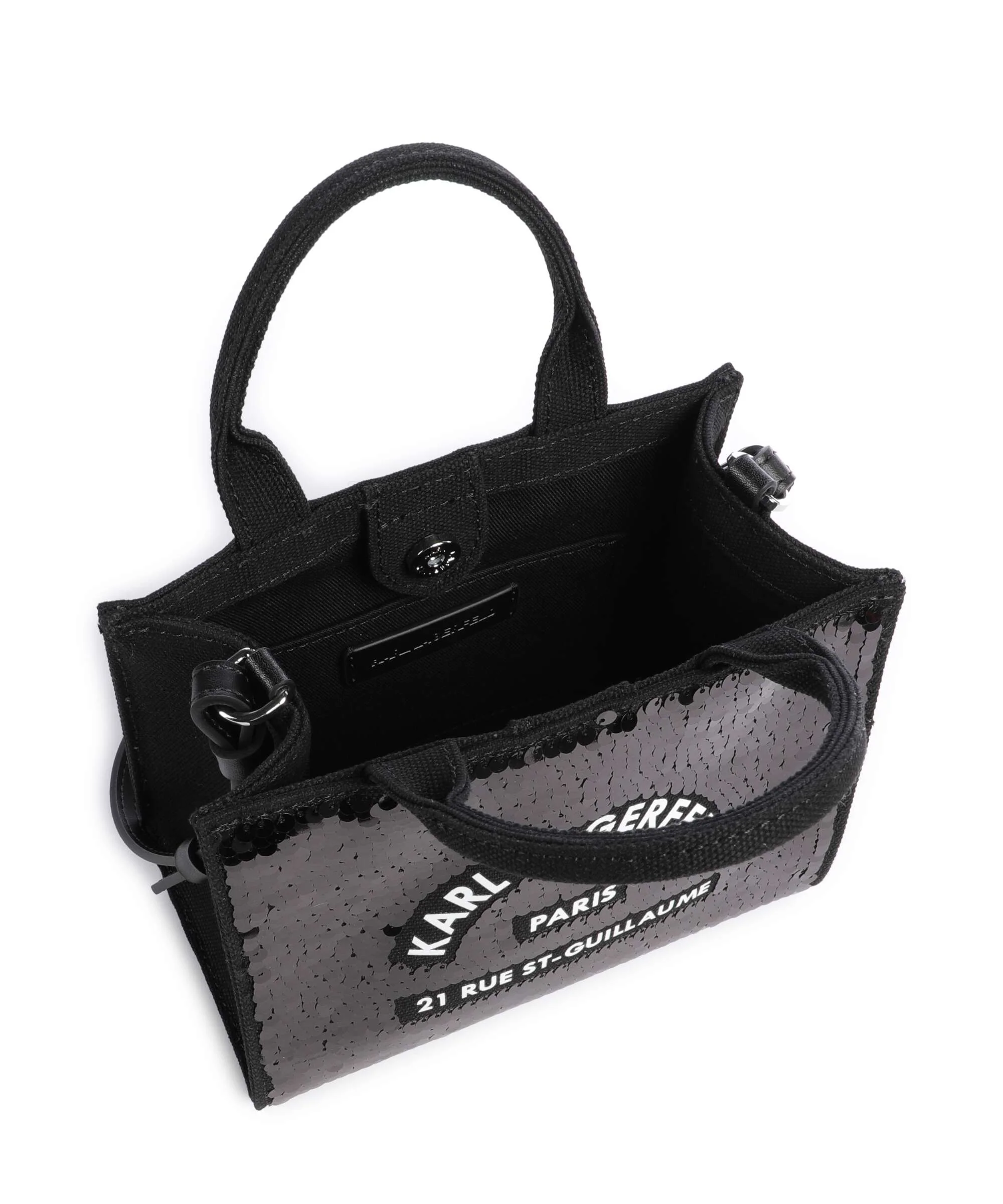 Karl Lagerfeld K/Rue St Guillaume Mini Torba przez ramię black - Image 5