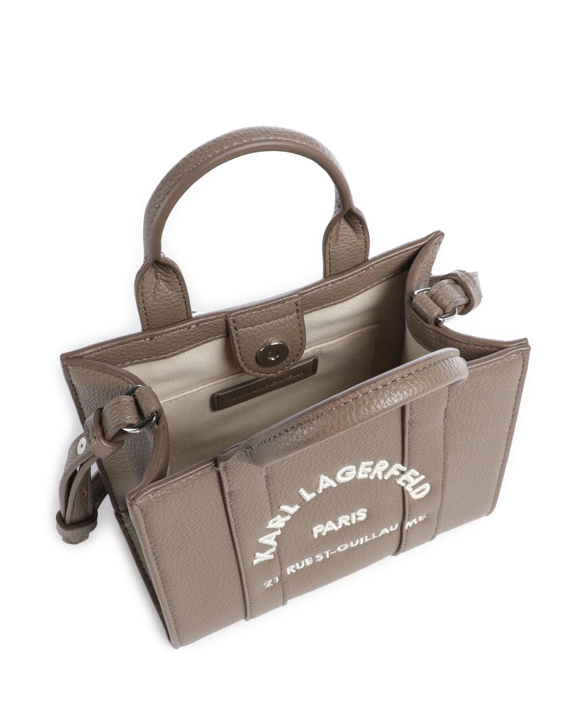 Karl Lagerfeld K/Rue St Guillaume Mini Torebka dark taupe - Image 6