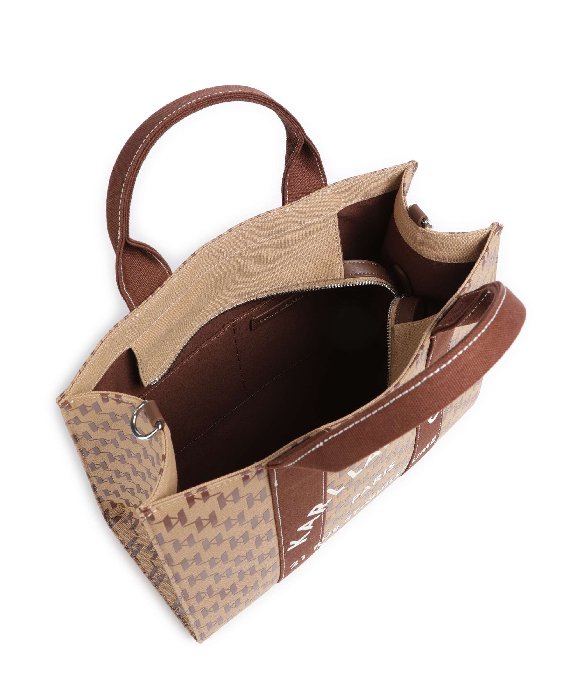 Karl Lagerfeld K/Rue St Guillaume Monogram Medium Torebka monogram nougat brown - Image 6