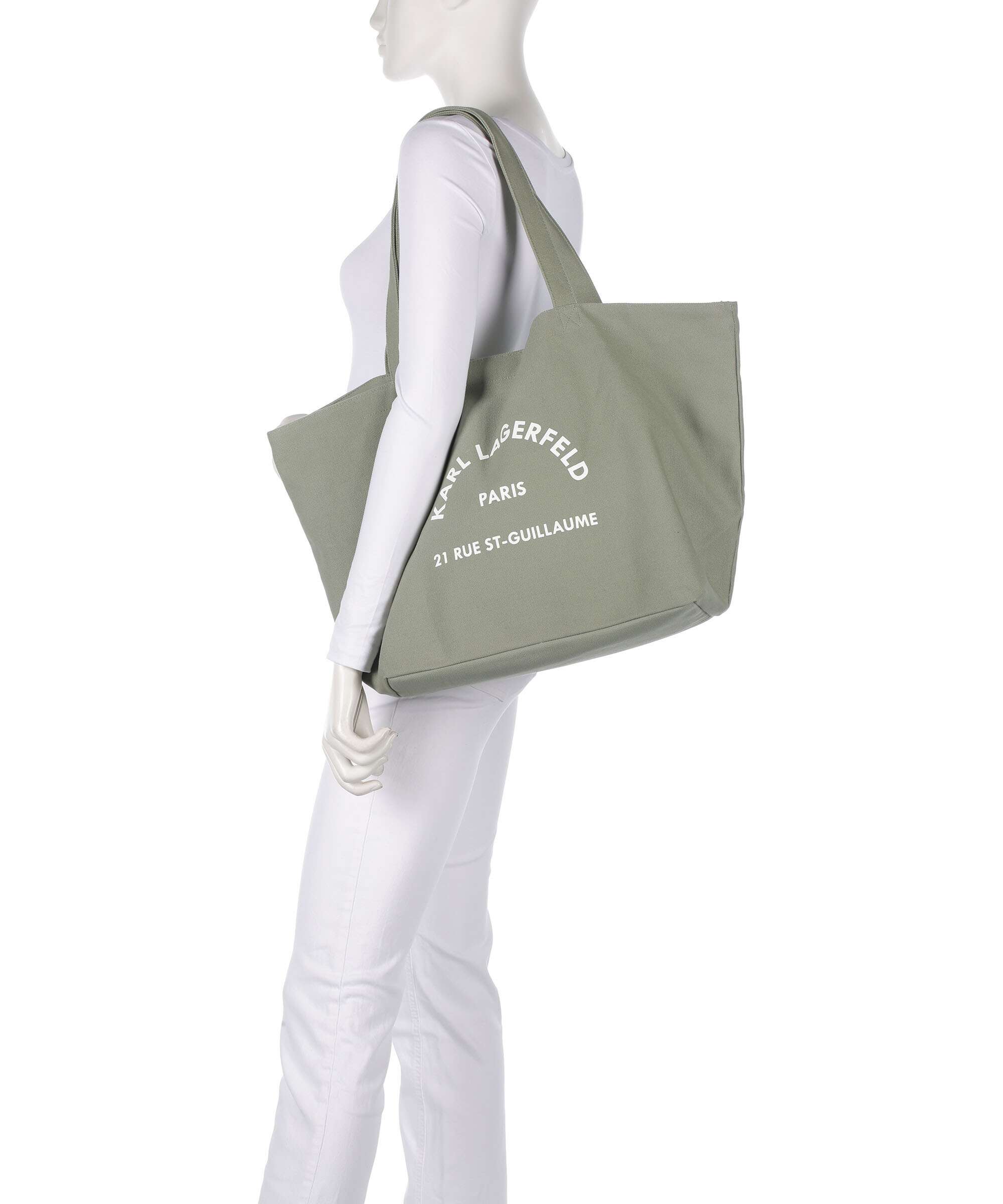 Karl Lagerfeld K/Rue St Guillaume Torba na zakupy oil green - Image 3