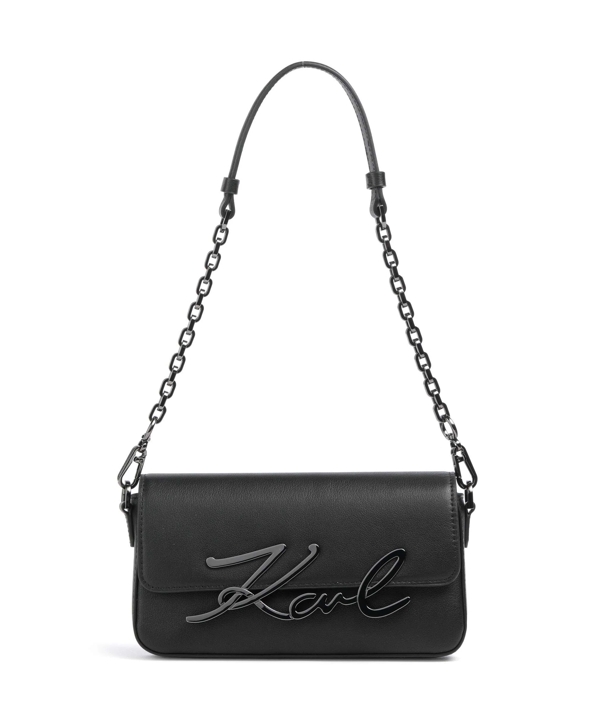 Karl Lagerfeld K/Signature 2.0 Small Torba na ramię black/gunmetal