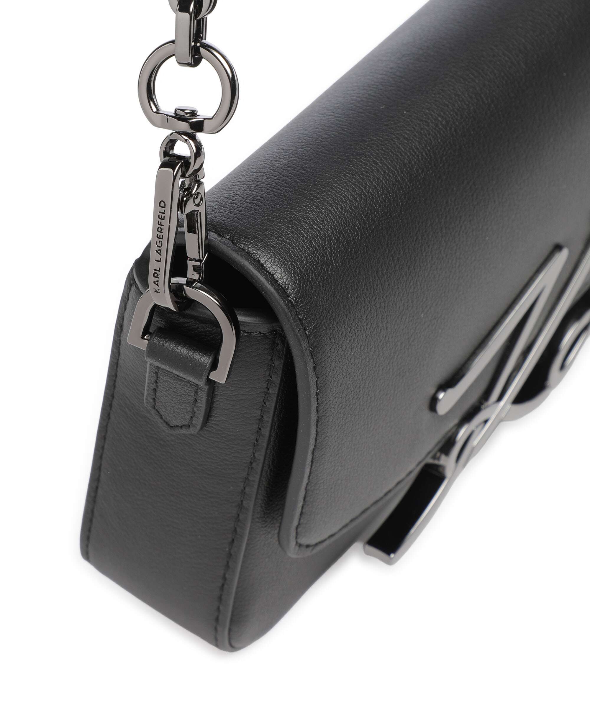 Karl Lagerfeld K/Signature 2.0 Small Torba na ramię black/gunmetal - Image 4
