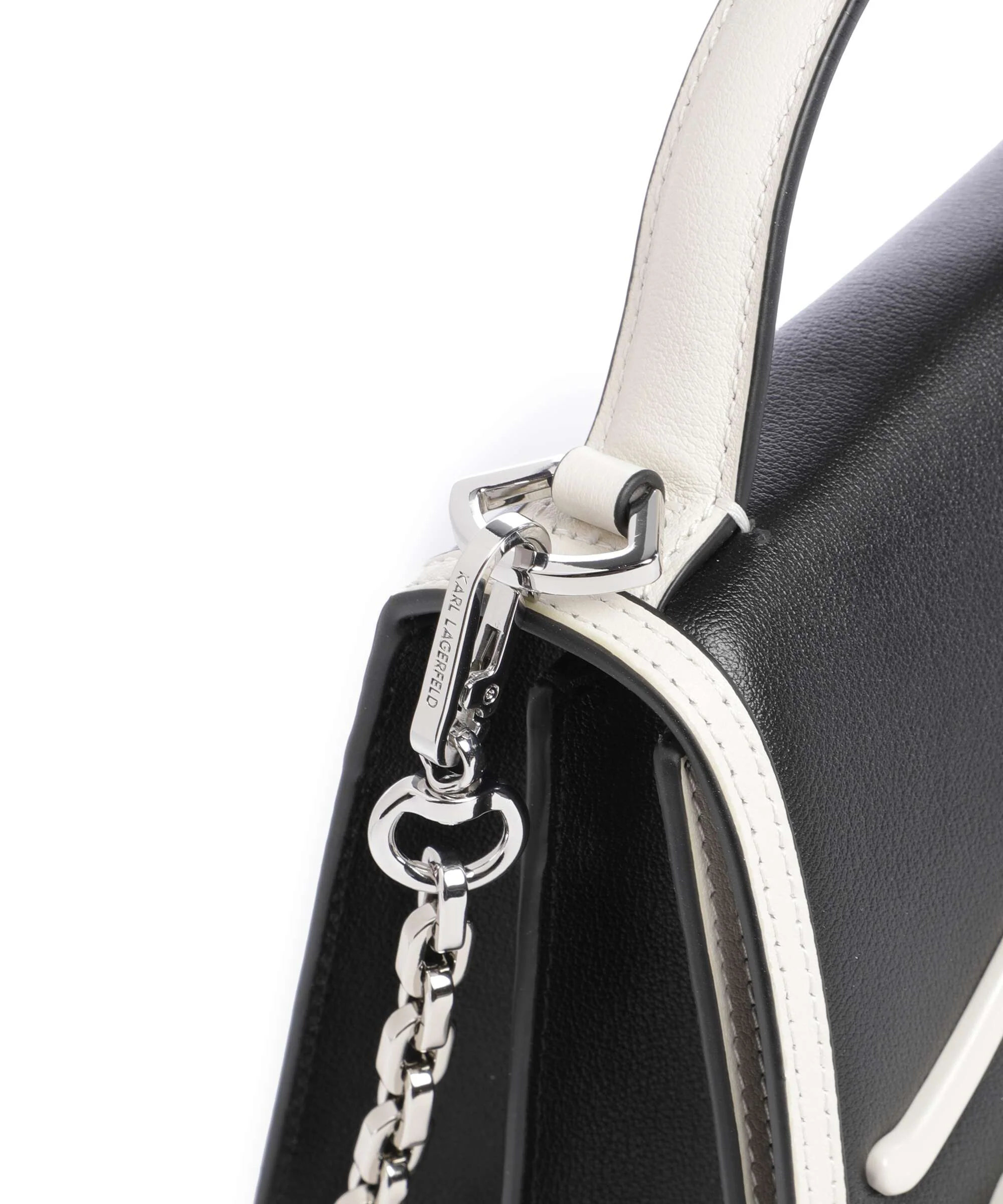 Karl Lagerfeld K/Signature 2.0 Torba przez ramię black/white - Image 4