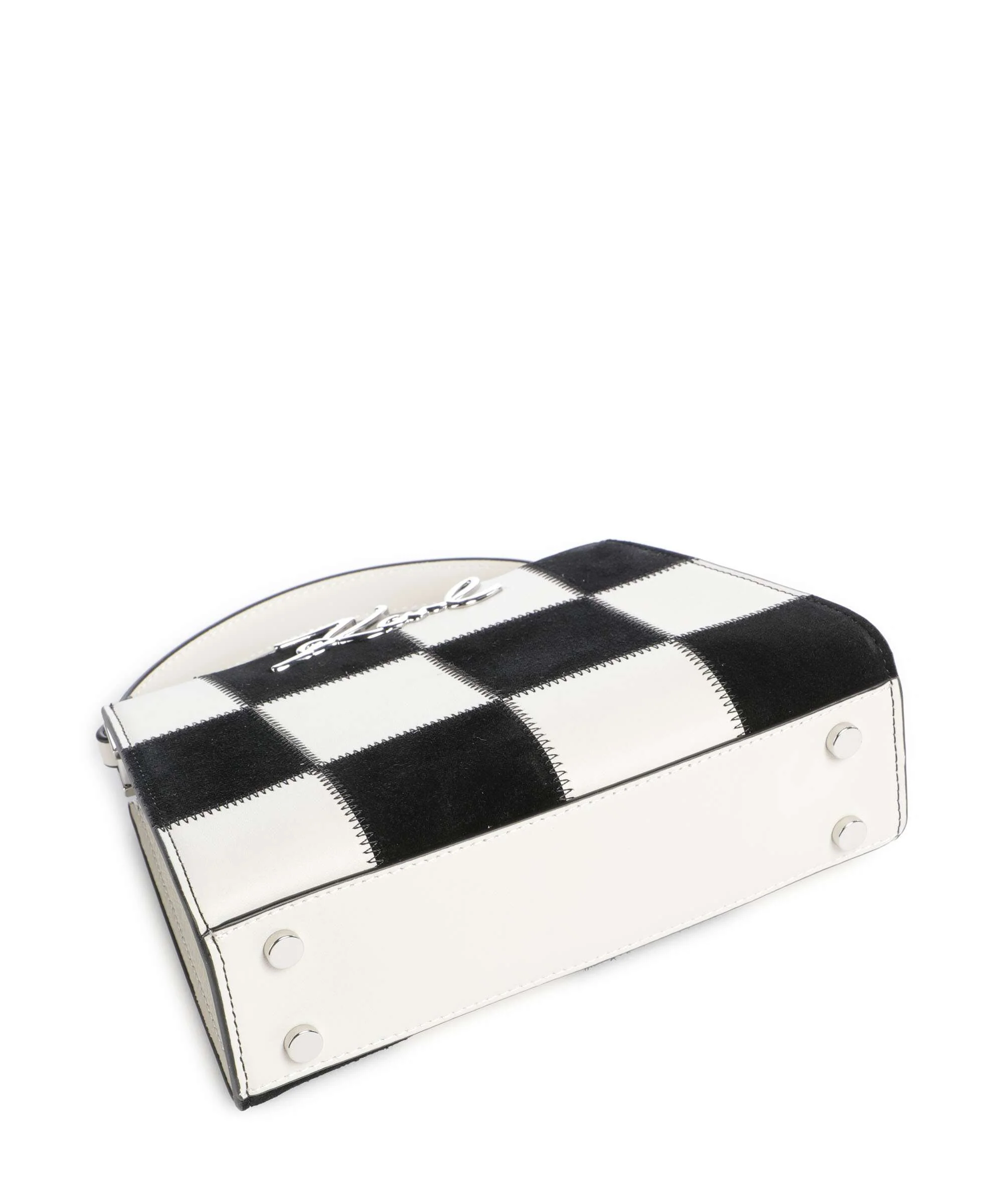 Karl Lagerfeld K/Signature Mini Torebka black/white check - Image 5