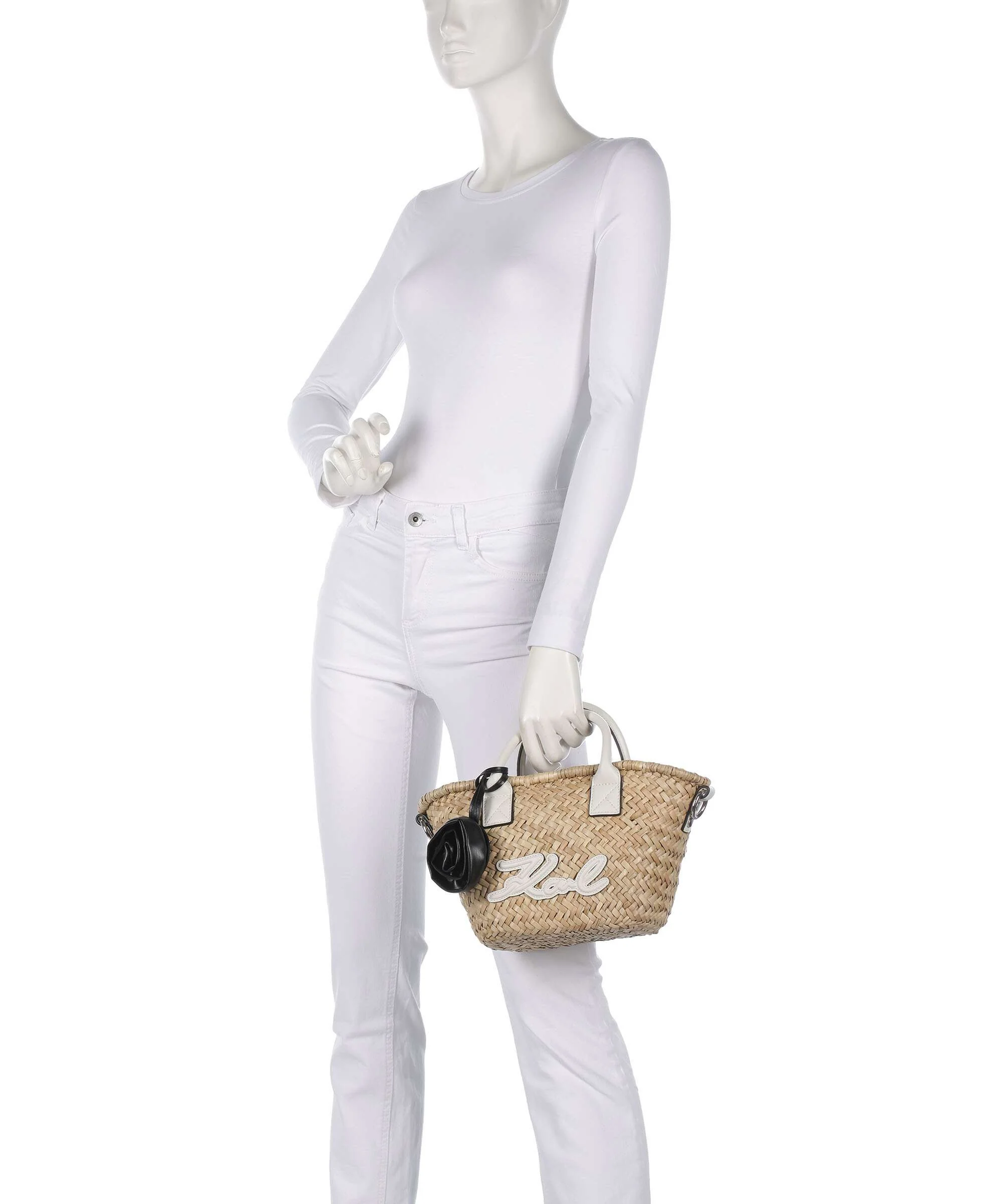 Karl Lagerfeld K/Signature Small Torebka natural/cementhe - Image 3