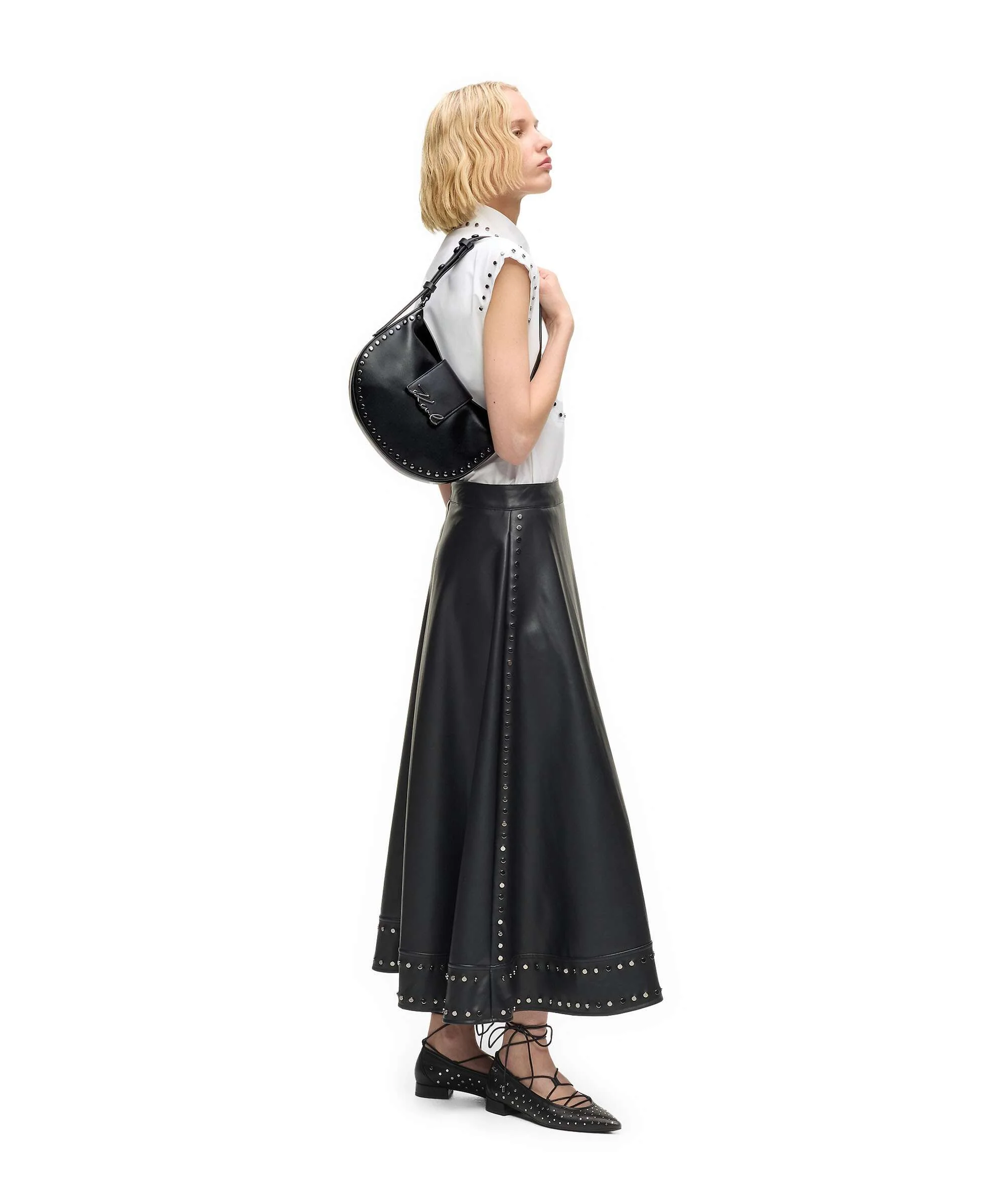 Karl Lagerfeld K/Signature Torebka worek black embellishment - Image 3