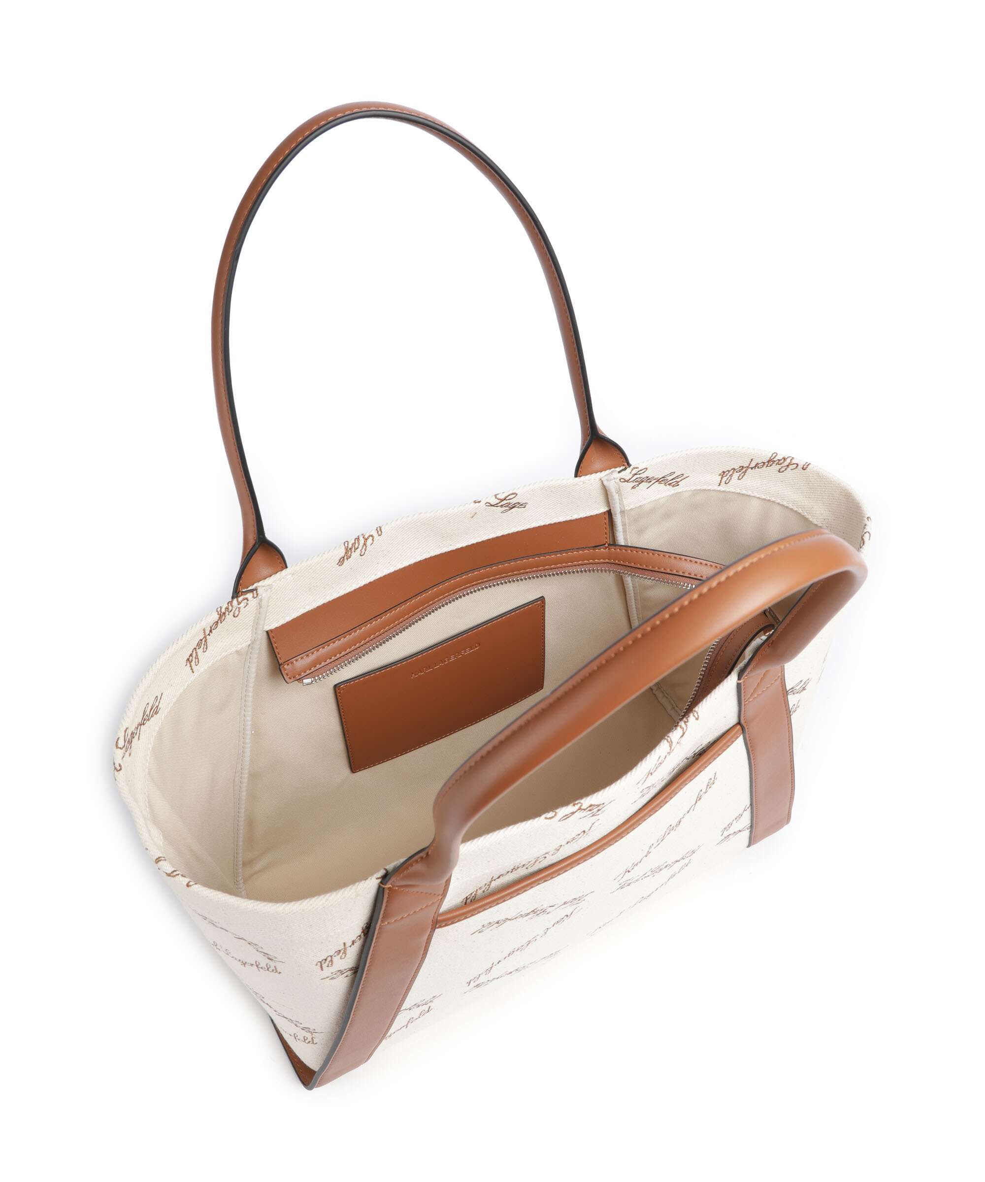 Karl Lagerfeld K/Ville Small Torba na zakupy natural canvas/tan - Image 5