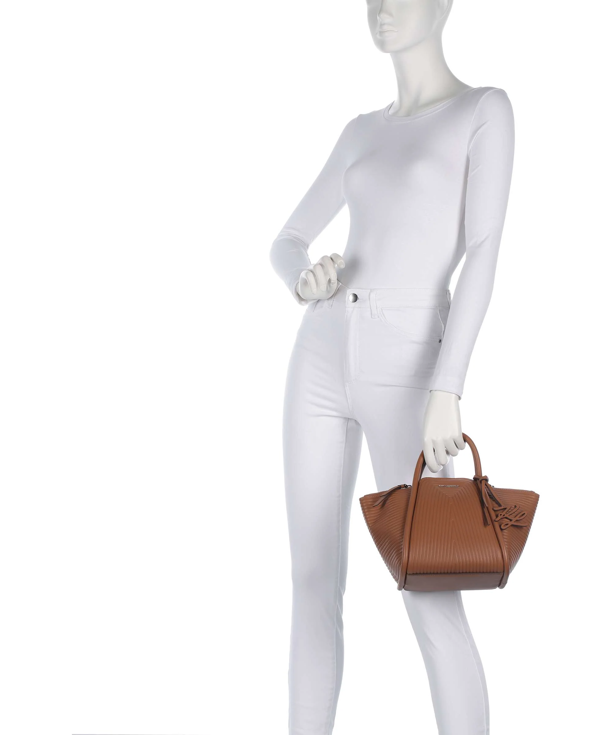 Karl Lagerfeld K/Wellen Small Torebka dark tan - Image 3