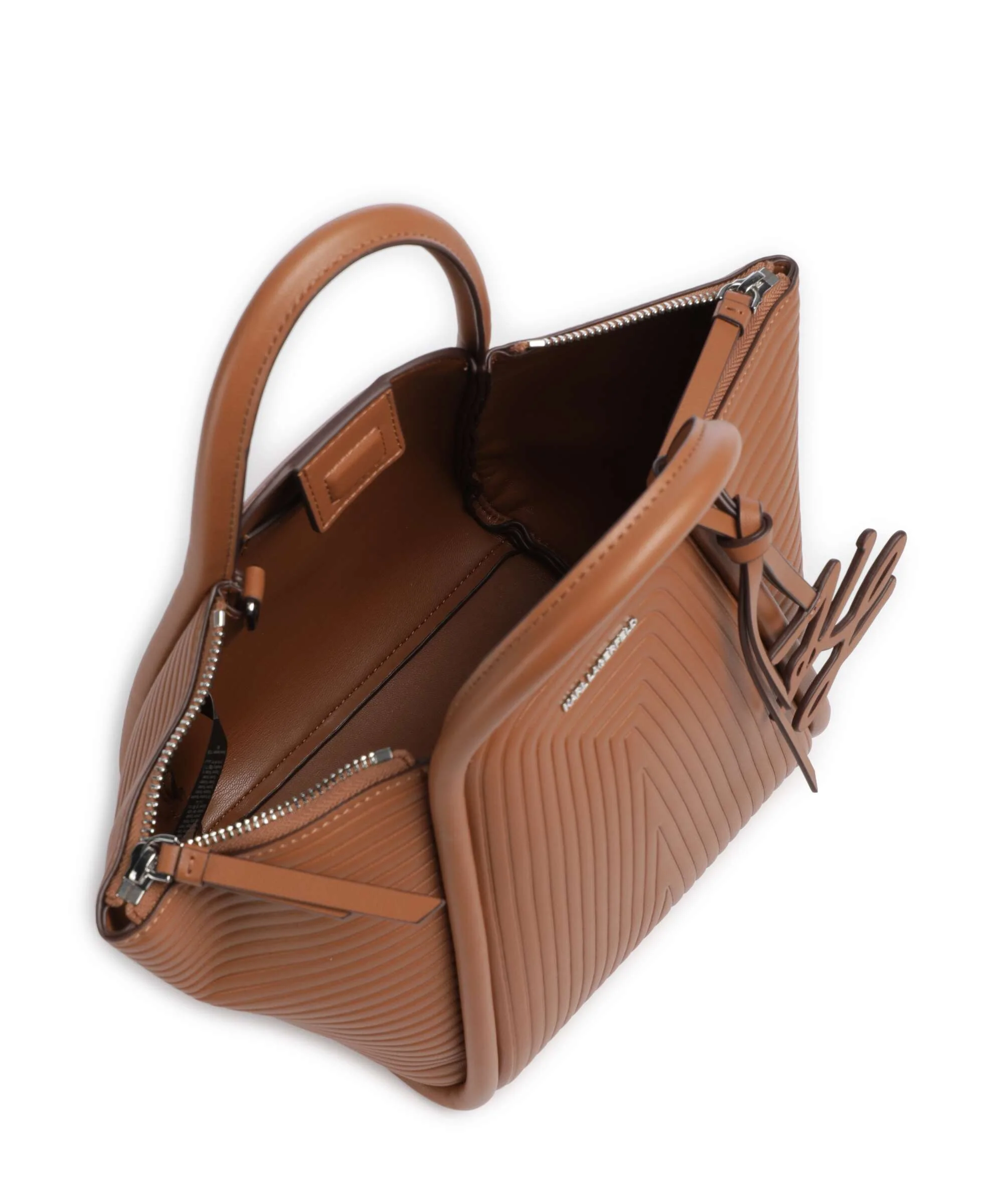 Karl Lagerfeld K/Wellen Small Torebka dark tan - Image 5