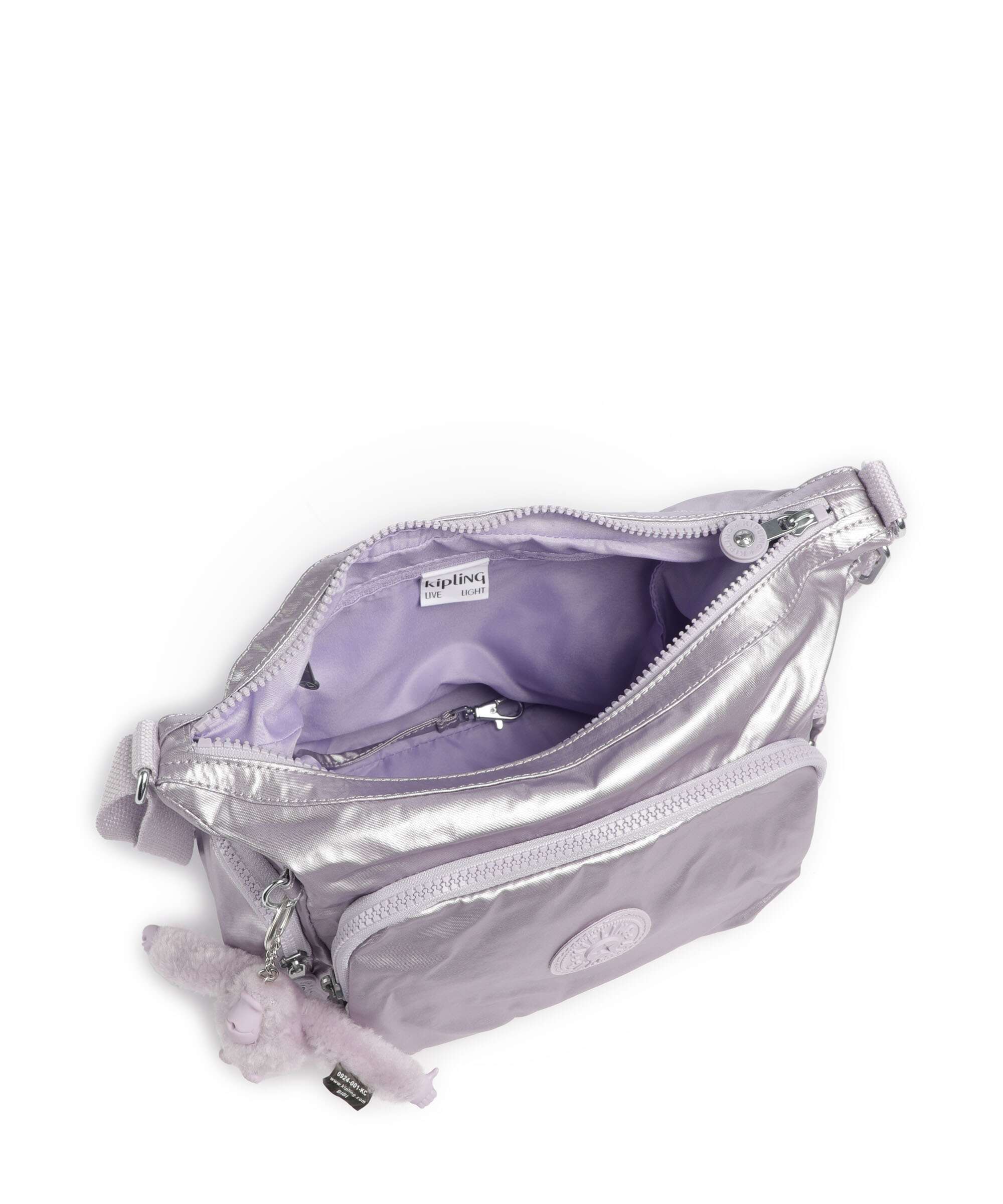 Kipling Basic Gabb S Torba przez ramię lilac moon/metallic - Image 6