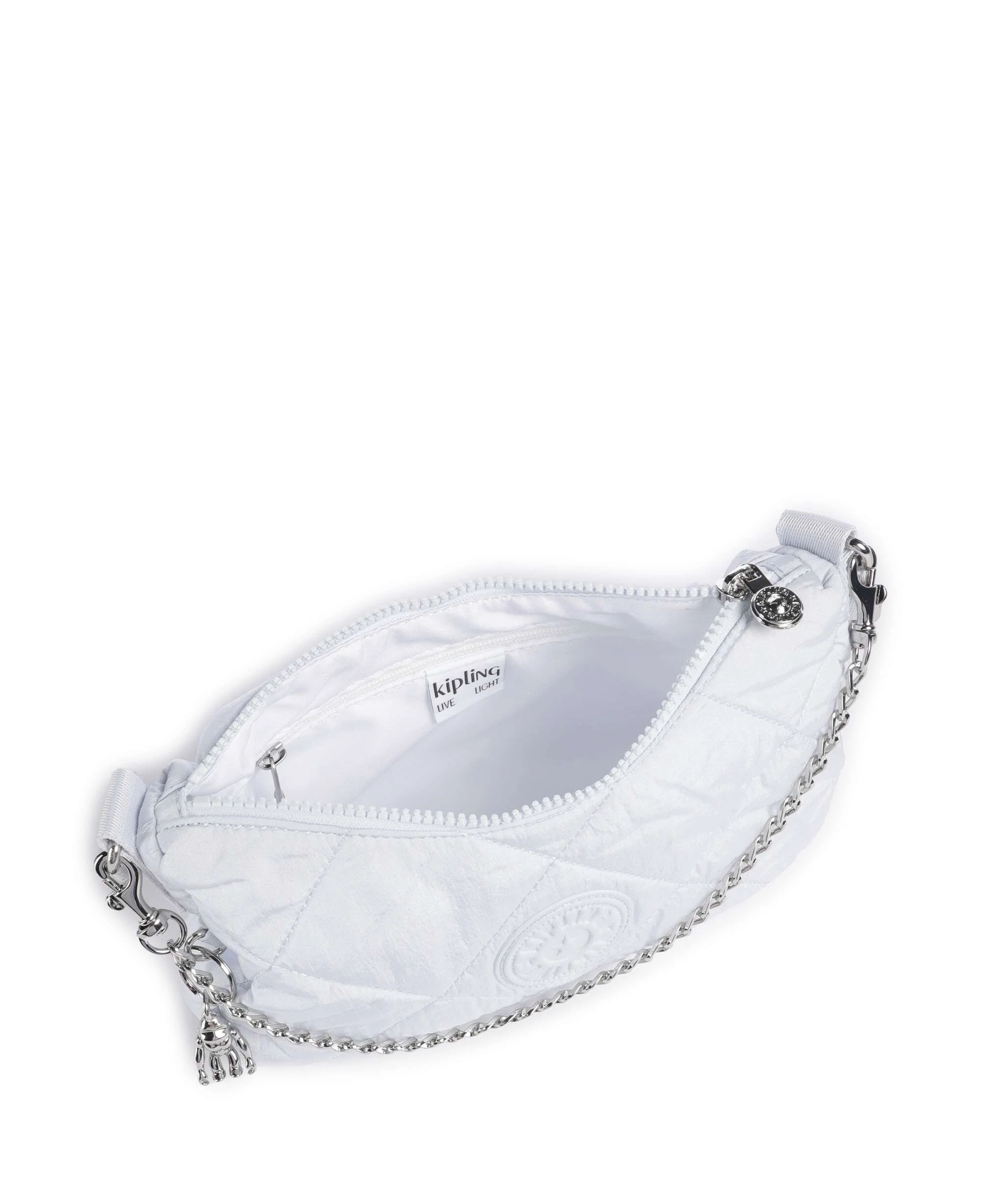 Kipling Crinkled Quilt Ayda Up Torba przez ramię water blue - Image 6