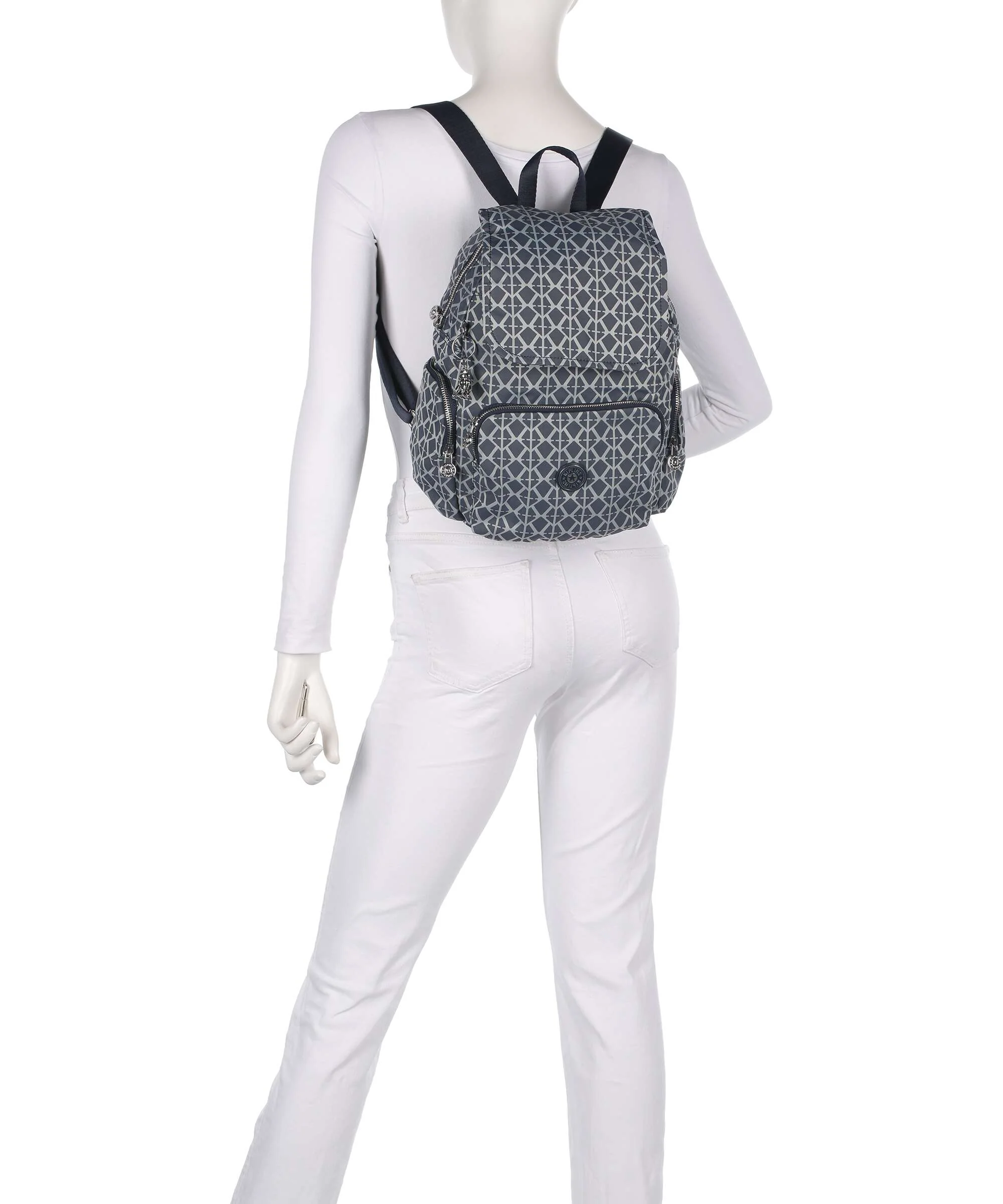 Kipling Elevated City Zip S Plecak navy sign - Image 3