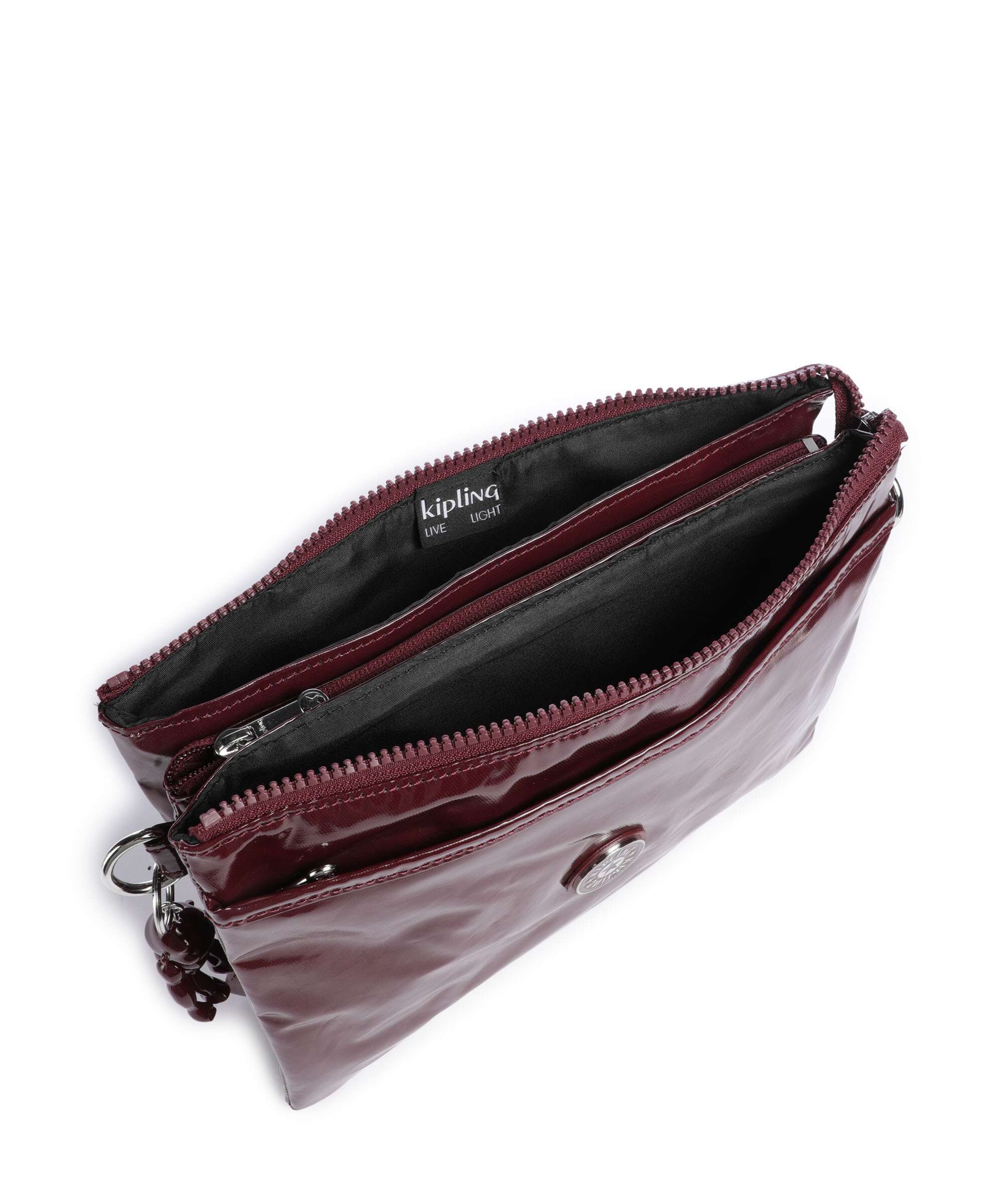 Kipling Elevated Riri L Torba przez ramię high gloss wine - Image 6