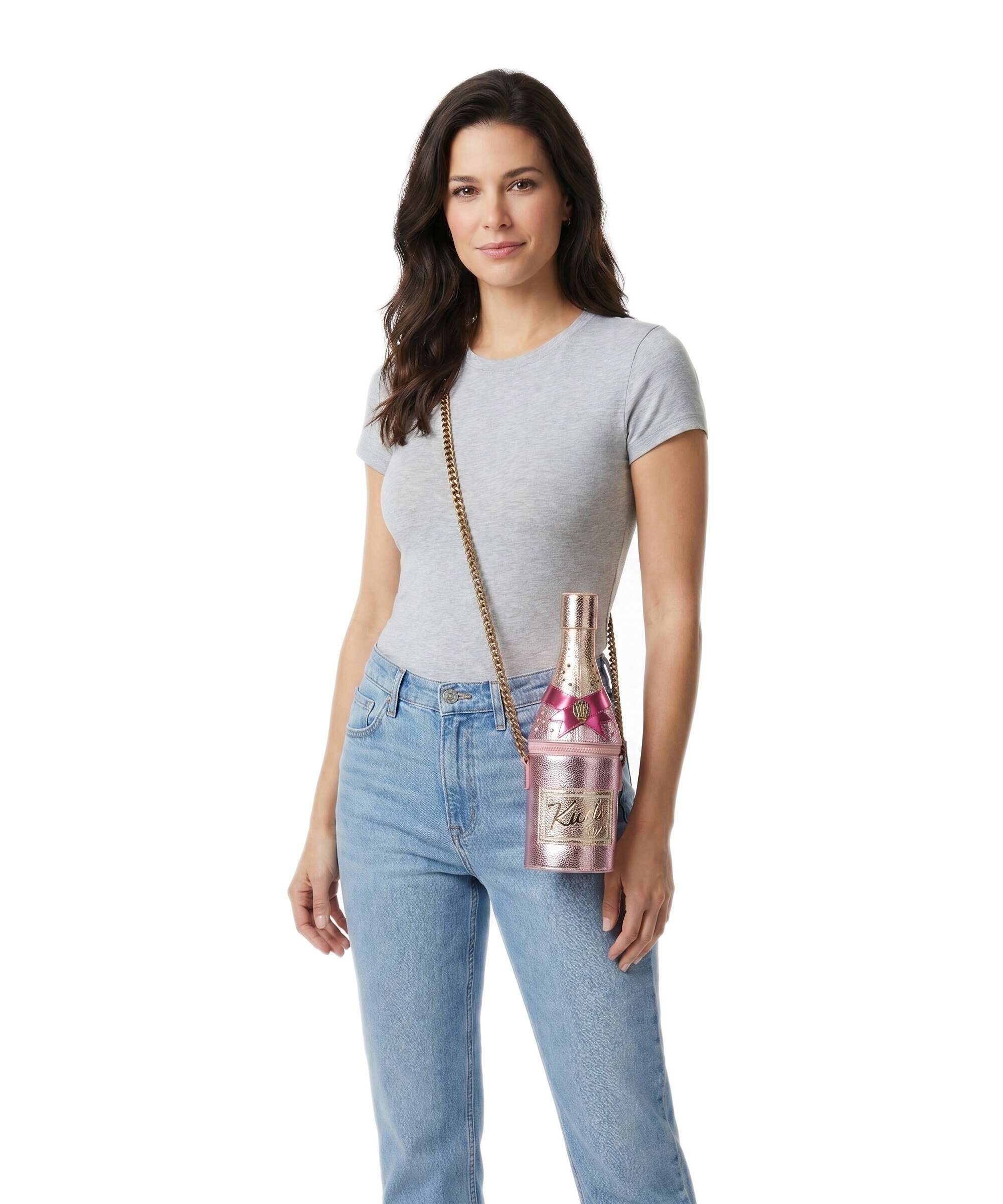 Kurt Geiger Champagne Bottle Torba przez ramię pink - Image 4
