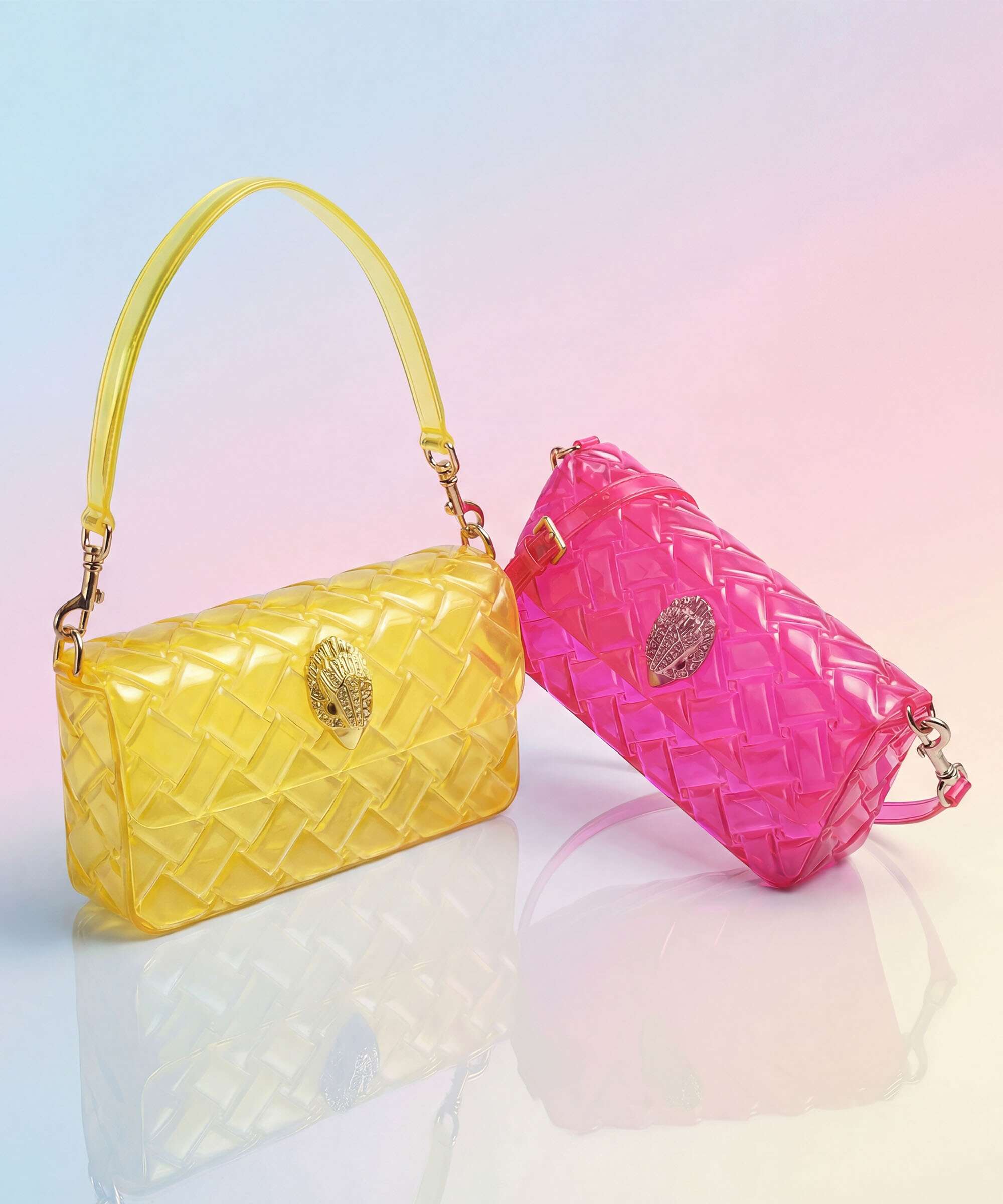 Kurt Geiger Jelly Kensington Torba na ramię fuchsia - Image 2