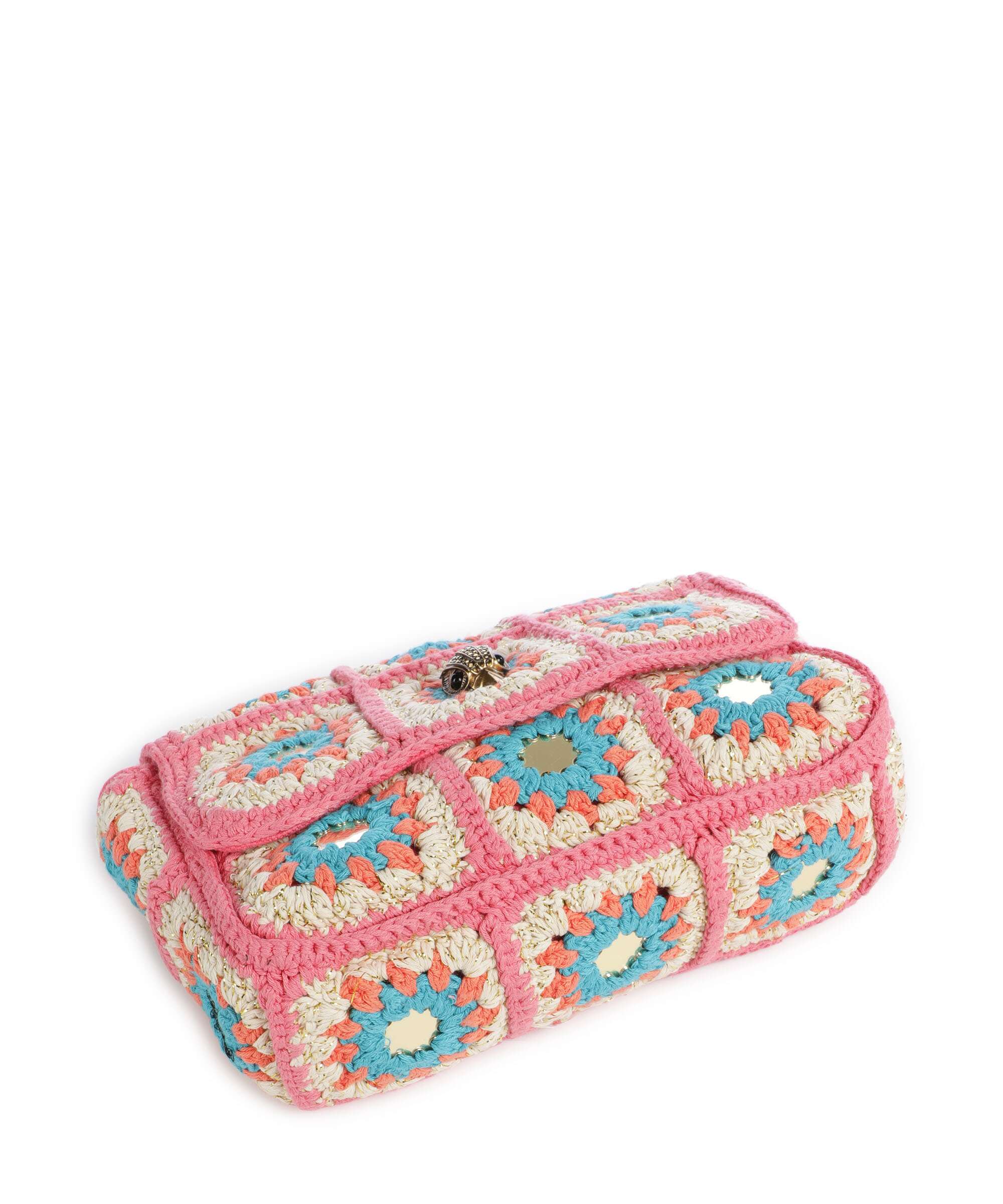 Kurt Geiger Kensington Crochet Torba przez ramię pink combination - Image 5