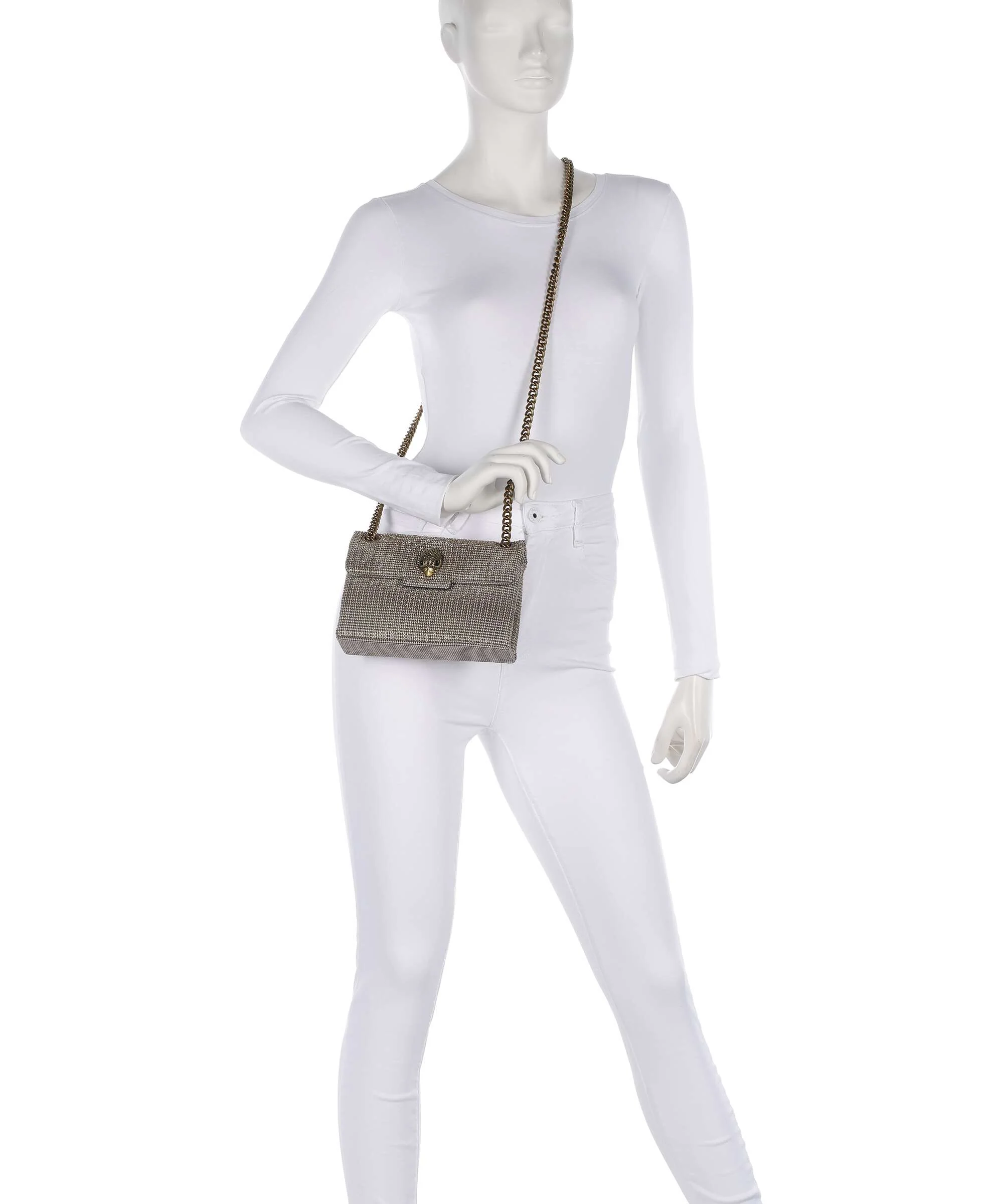 Kurt Geiger Kensington Mini Torba na ramię beige - Image 4