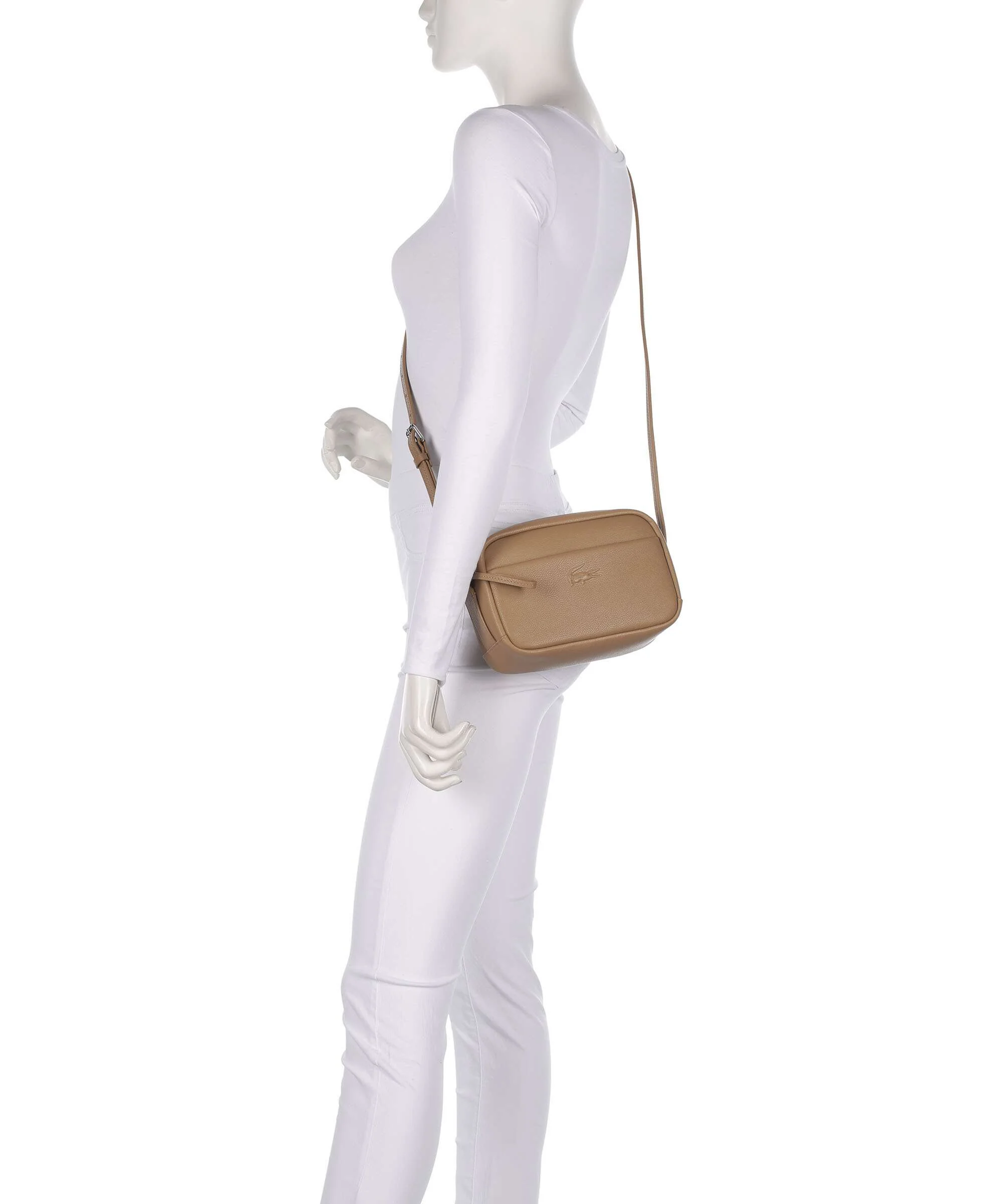 Lacoste City Court Torba przez ramię warm beige - Image 3