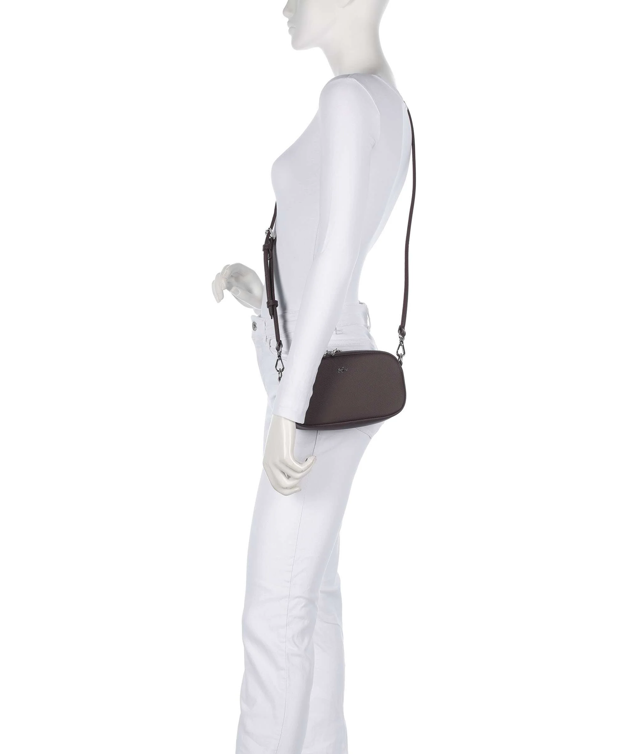 Lacoste Daily City Torba przez ramię fudge - Image 3