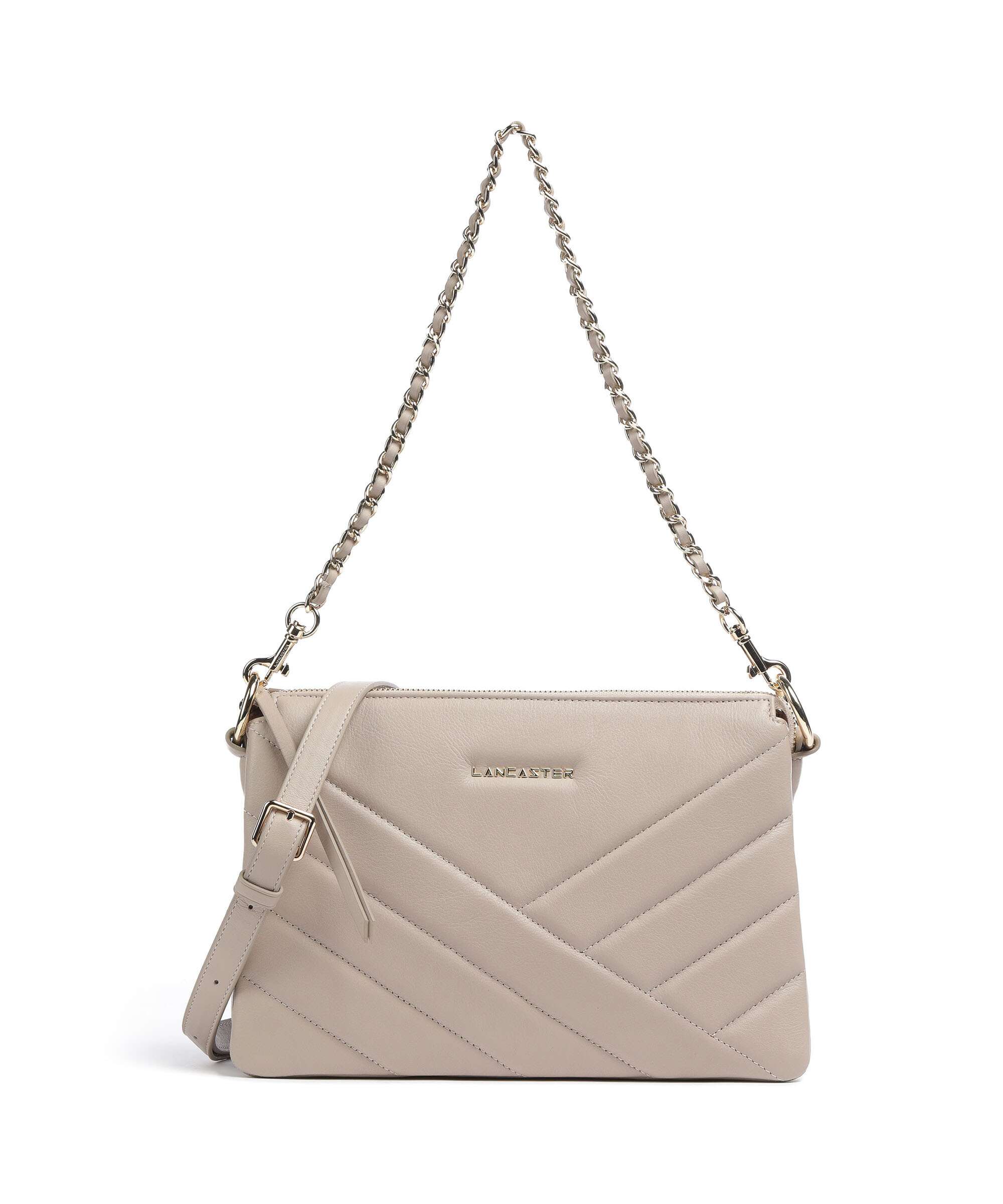 Lancaster Soft Matelassé Torba na ramię beige