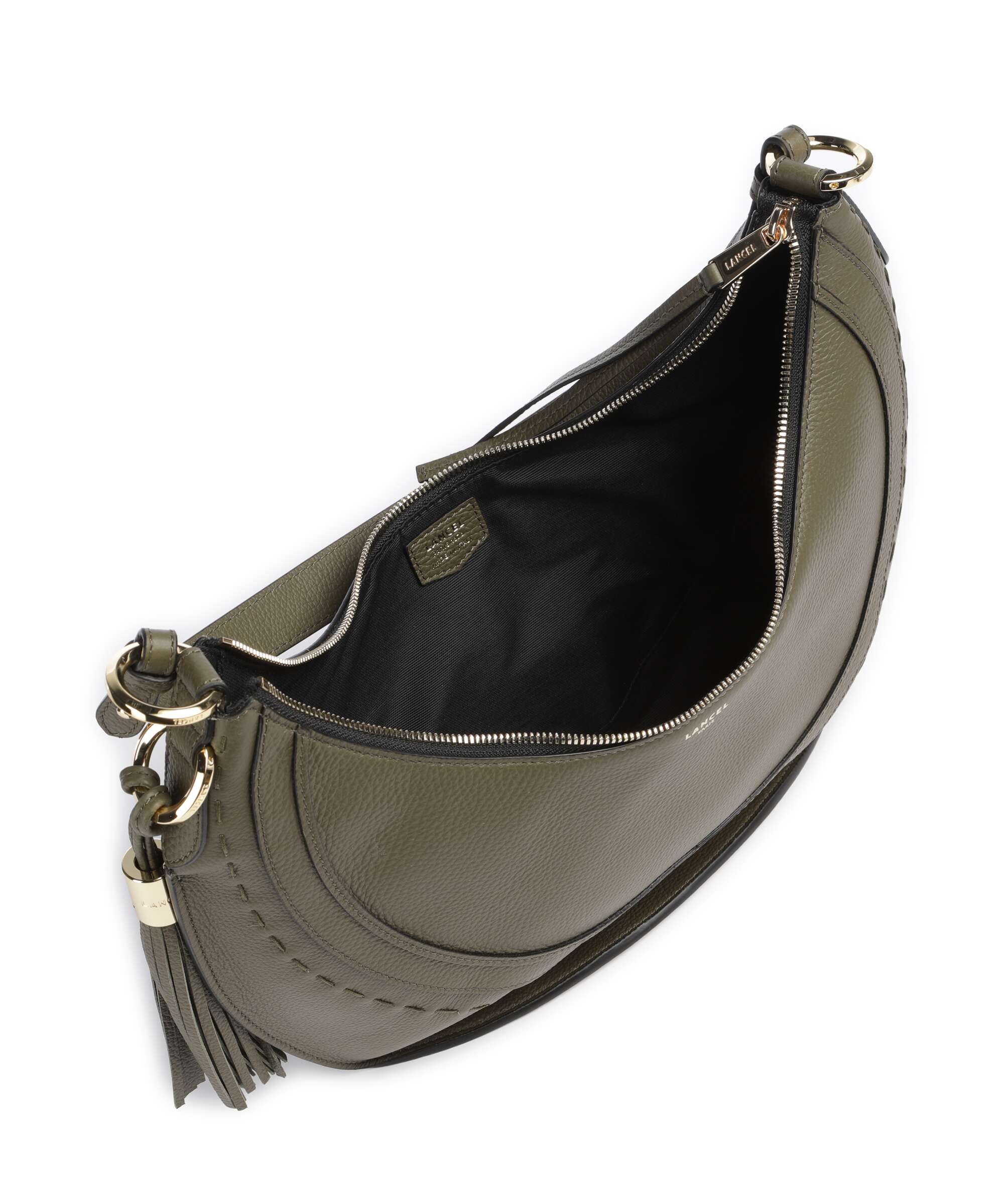 Lancel Hobohème M Torebka worek dark khaki - Image 6