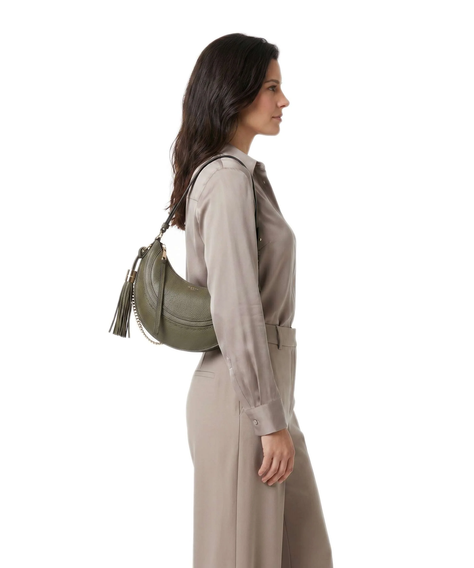 Lancel Hobohème S Torba na ramię dark khaki - Image 3