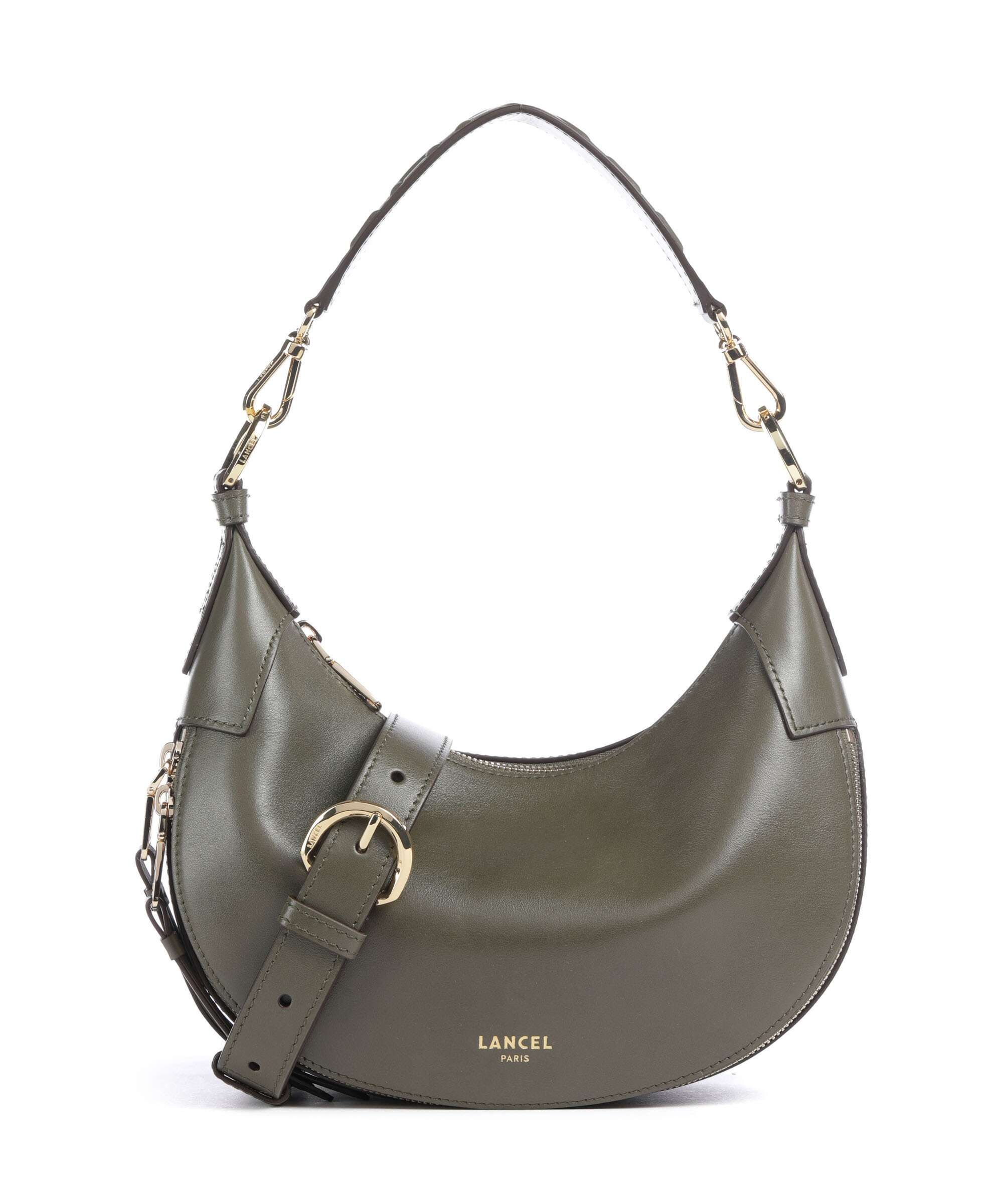 Lancel Origami S Torebka worek dark khaki