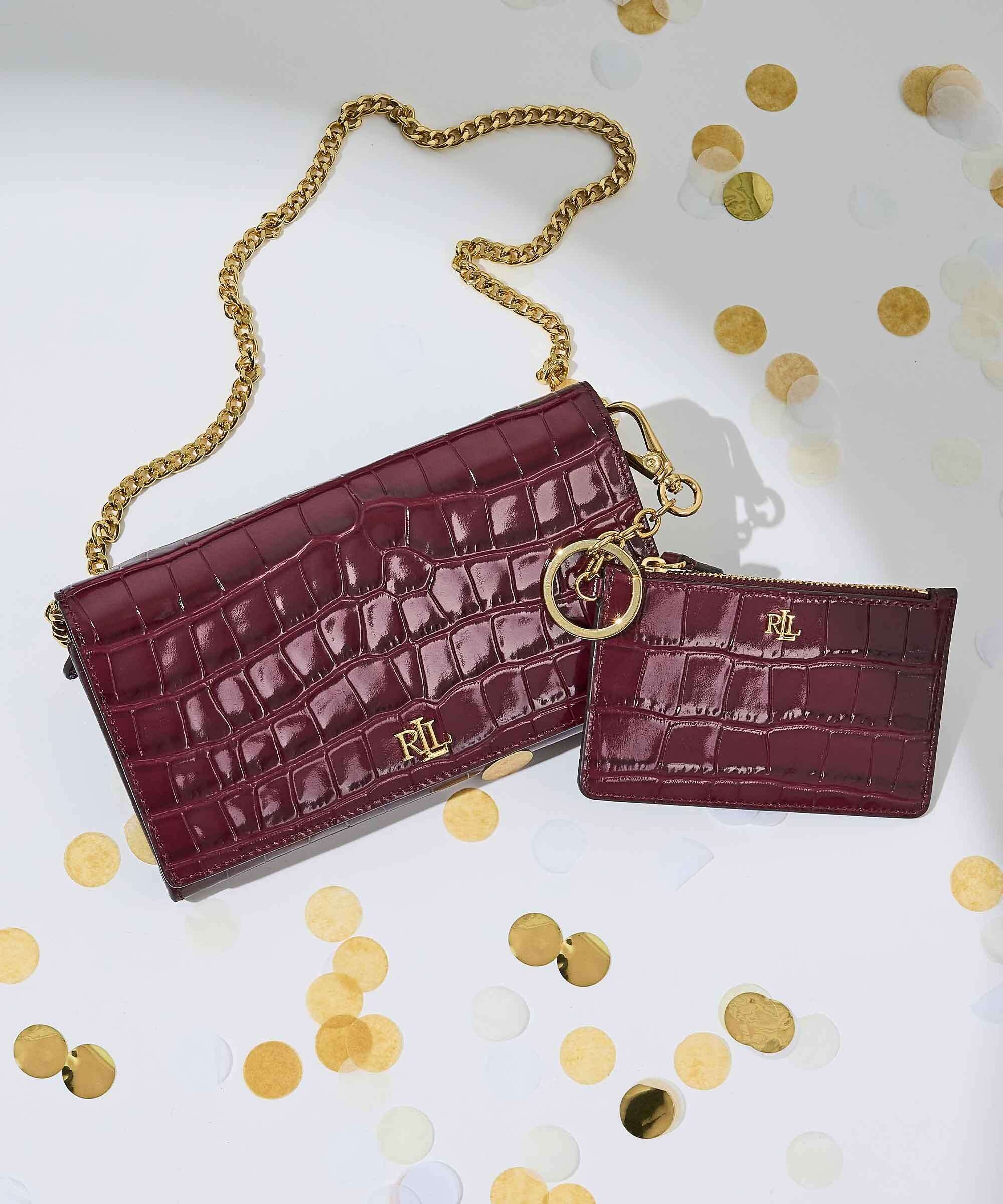 Lauren Ralph Lauren Adair II Large Portfel dark garnet - Image 7