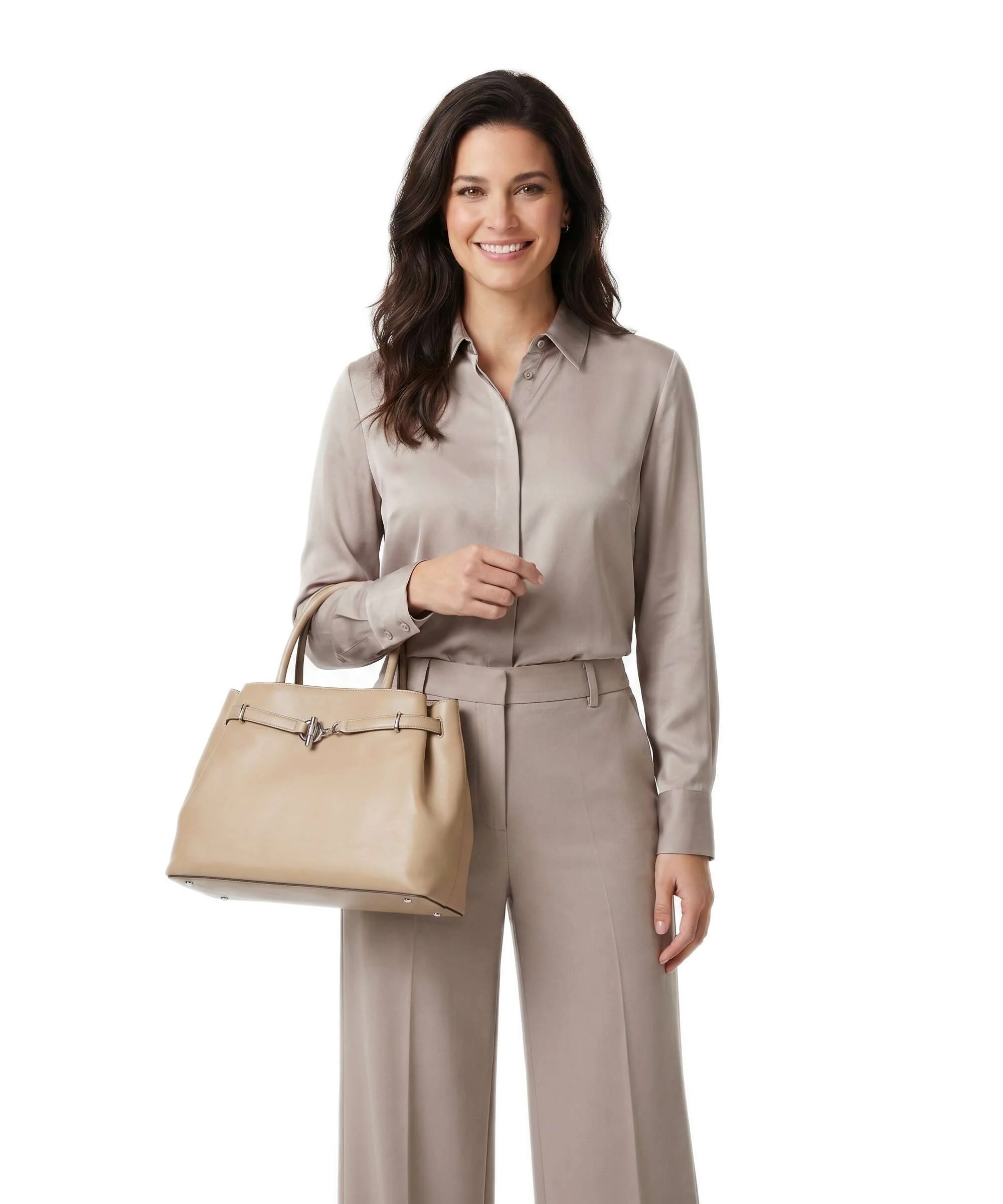 Lauren Ralph Lauren Blaike Large Torebka tan - Image 3