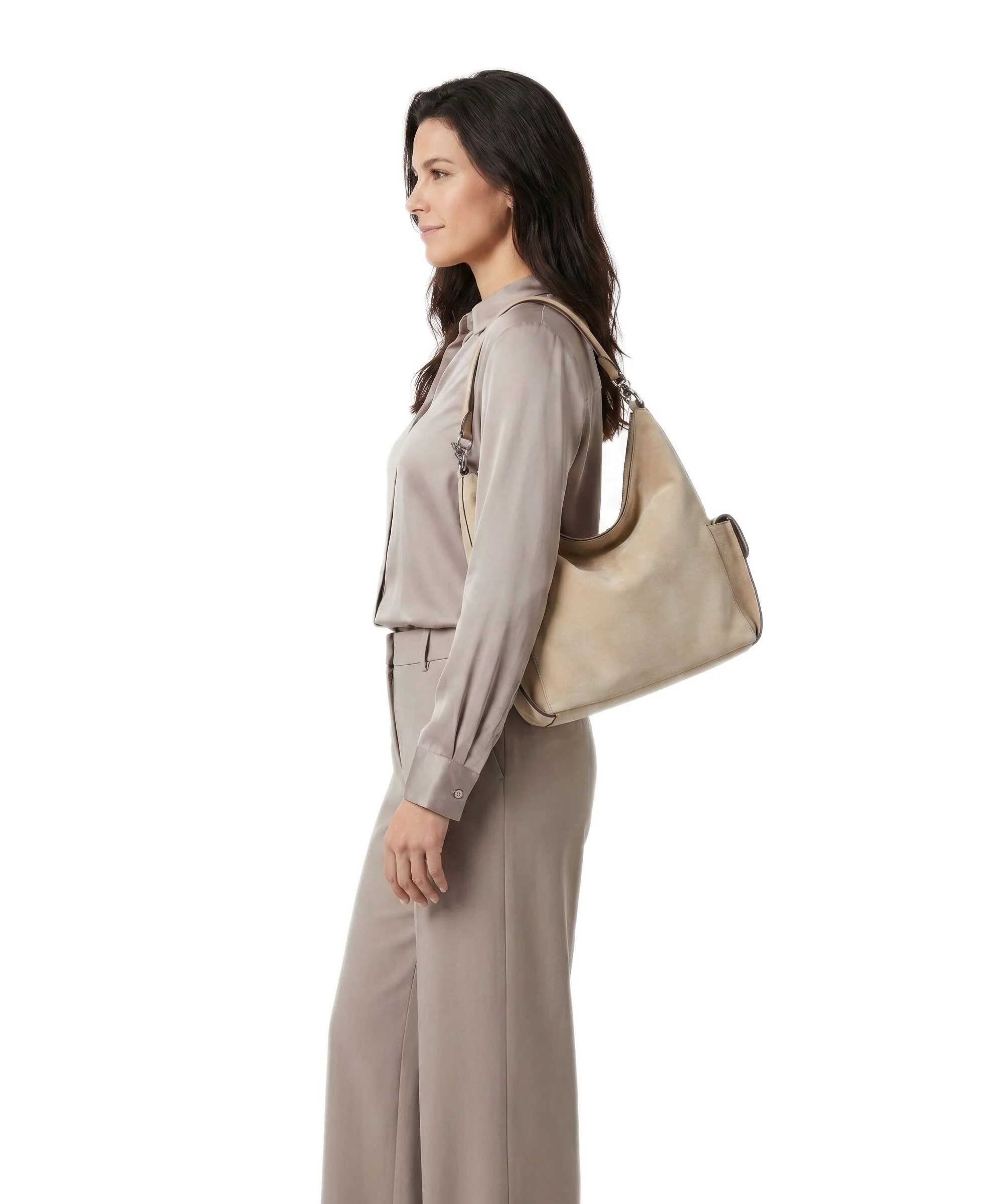 Lauren Ralph Lauren Blaike Large Torebka worek tan - Image 3
